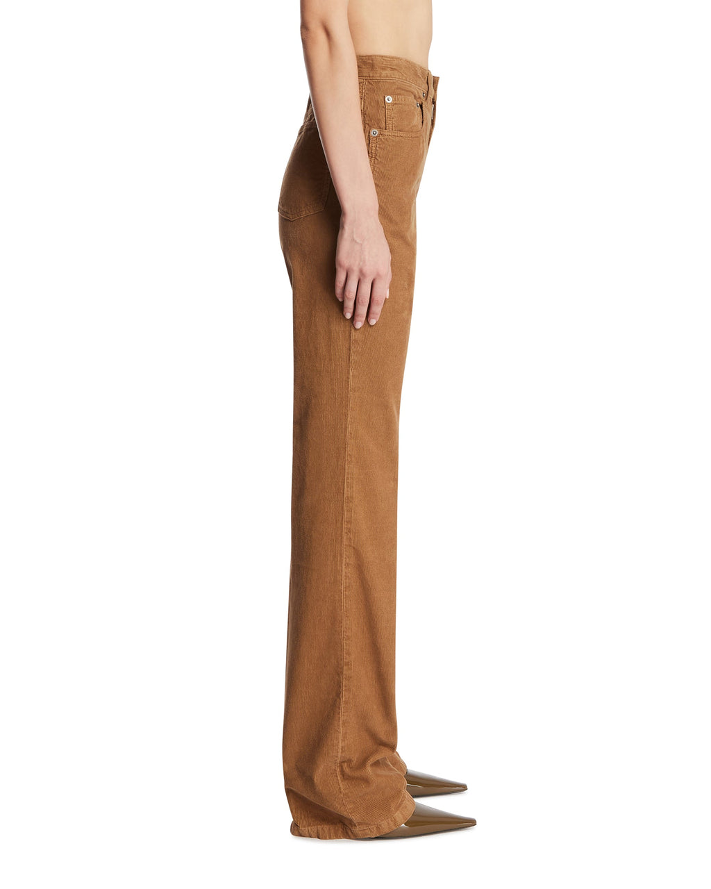 Оригінальна Brown Corduroy Clyde Pants Saint laurent – збільшений вид