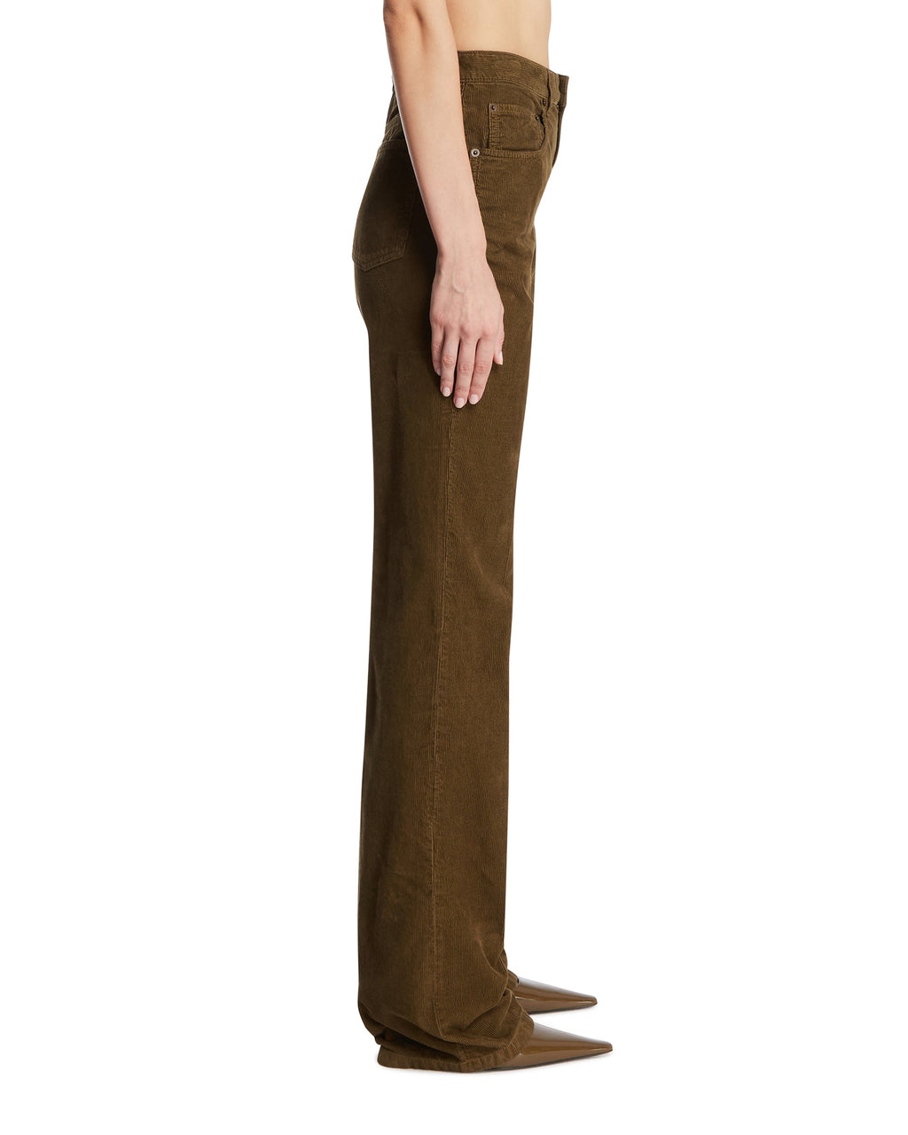 Оригінальна Green Corduroy Clyde Pants Saint laurent – збільшений вид
