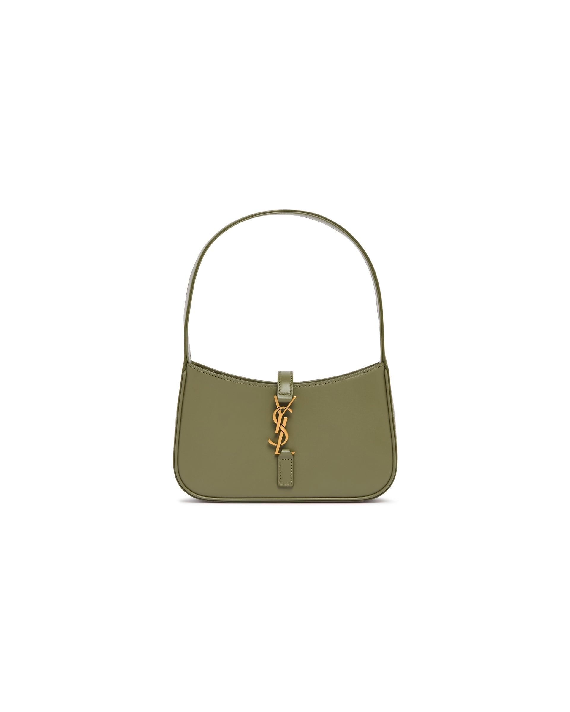 Оригінальна Green Leather Le 5 A 7 Mini Bag Saint laurent – вид ззаду
