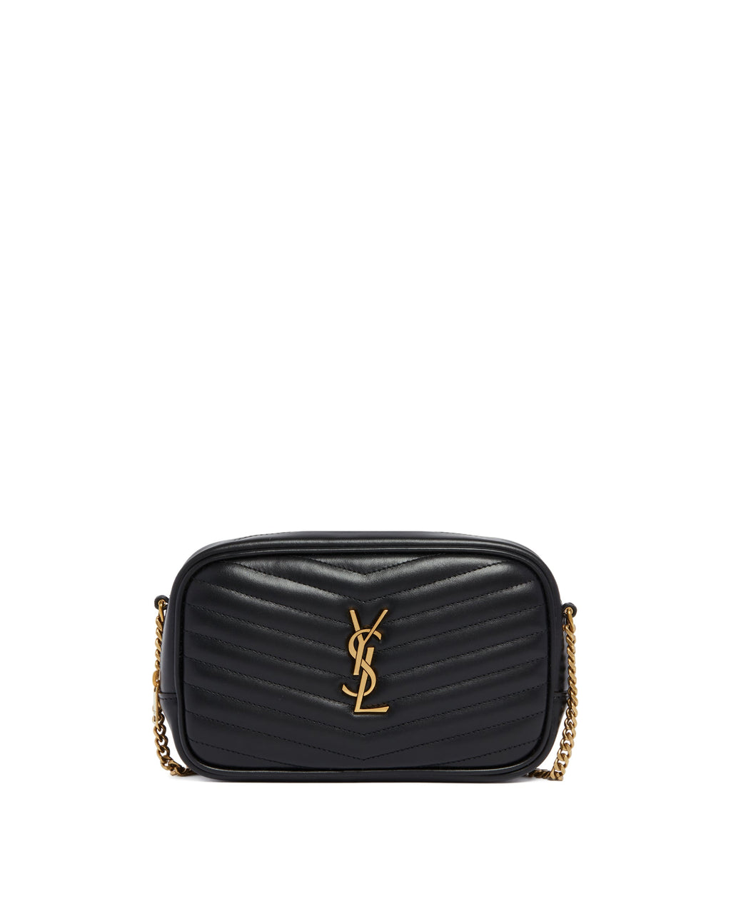 Оригінальна Black Mini Lou Bag Saint laurent – боковий вид