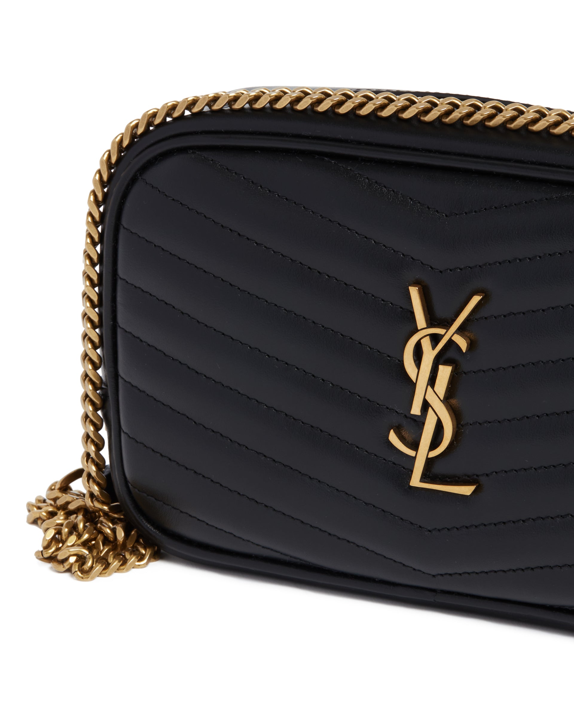 Оригінальна Black Mini Lou Bag Saint laurent – збільшений вид