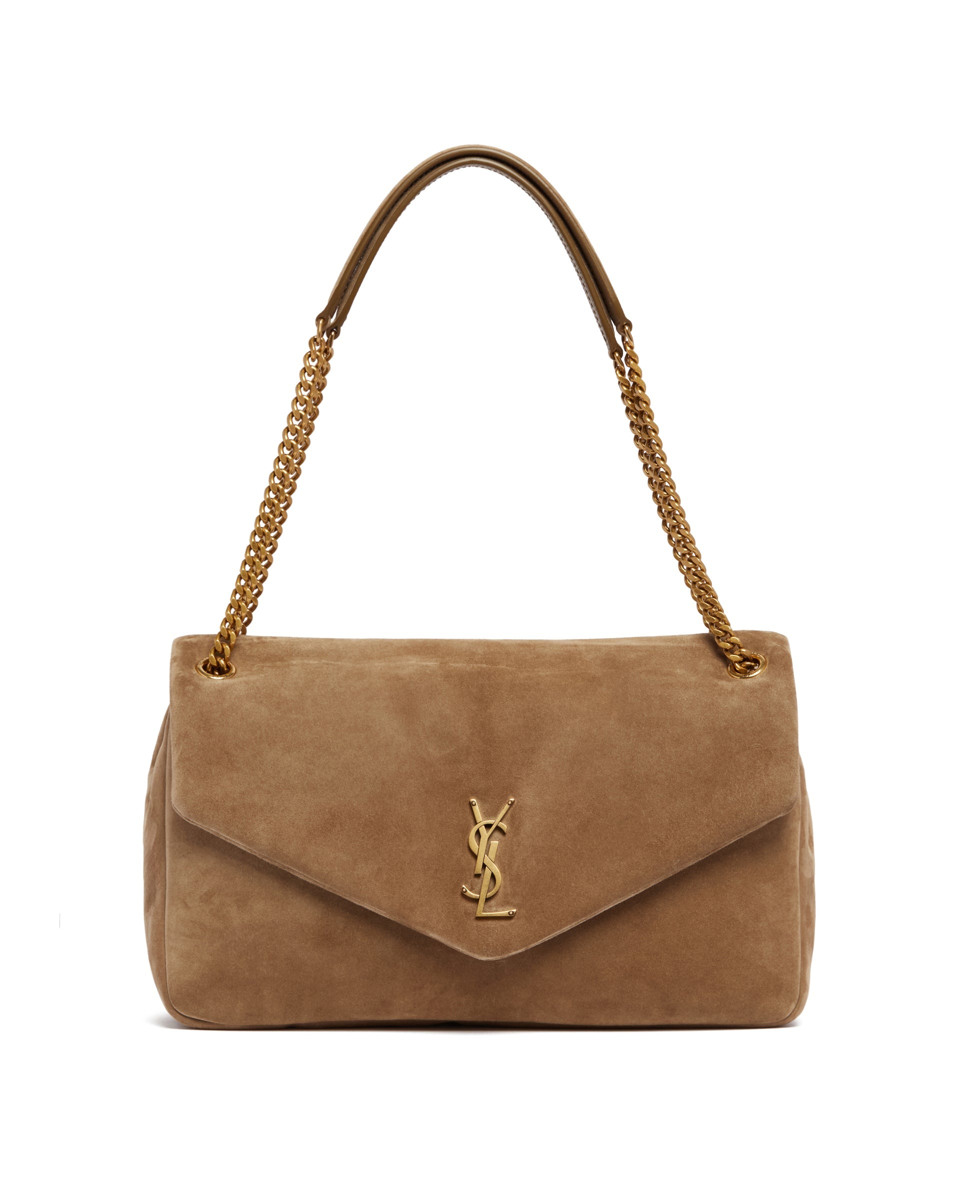 Brown Large Calypso Bag Saint laurent оригінал – Купити в Україні – вид ззаду