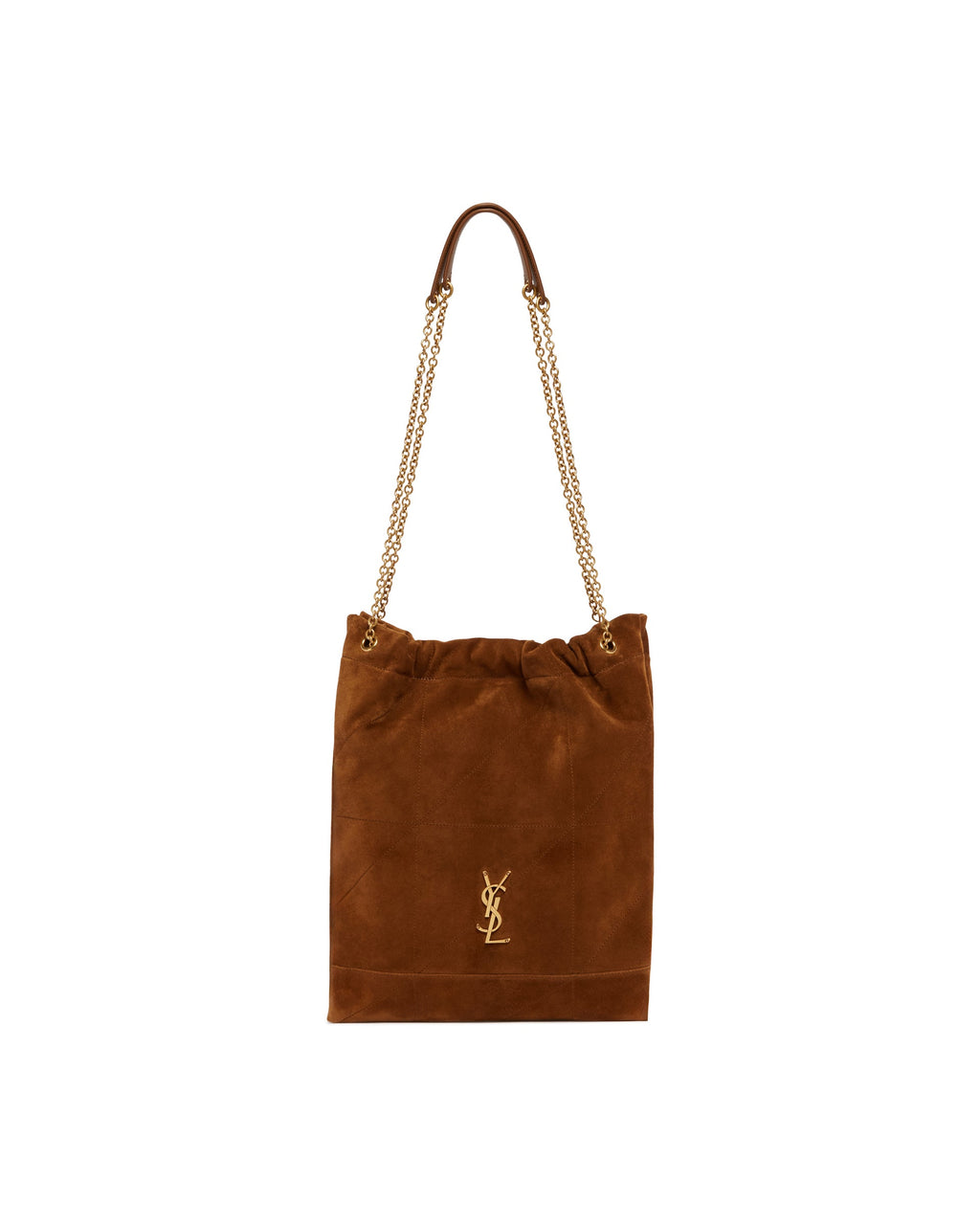 Brown Suede Pochon Jamie Saint laurent оригінал – Купити в Україні – вид ззаду