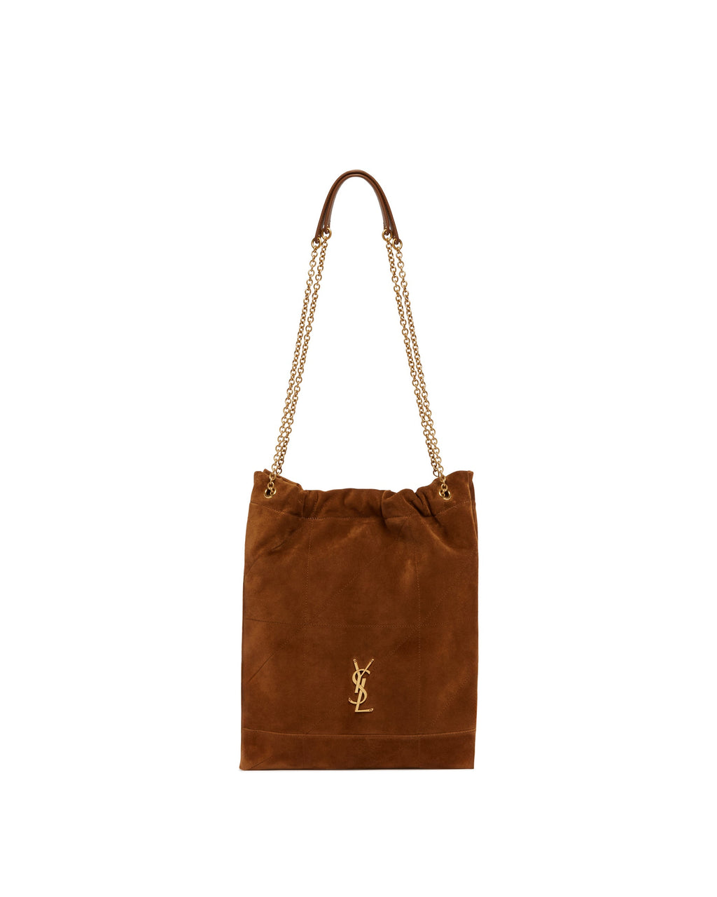 Brown Suede Pochon Jamie Saint laurent оригінал – Купити в Україні – боковий вид
