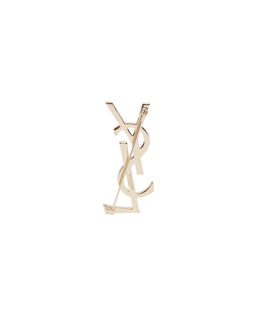 Gold Cassandre Brooch Saint laurent – Гарантія оригінальності – збільшений вид