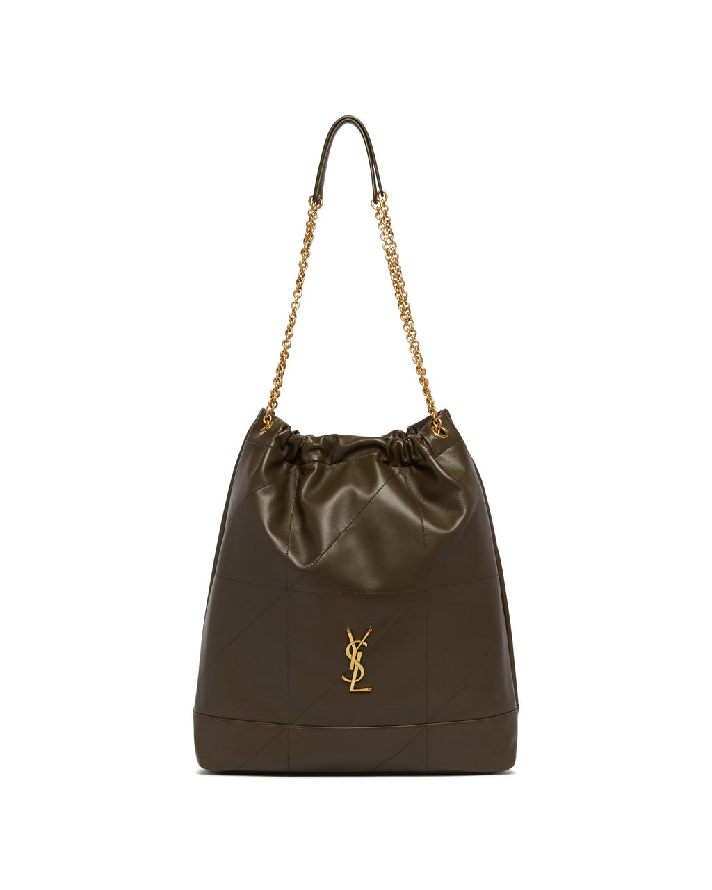 Green Large Jamie Pochon Bag Saint laurent – Гарантія оригінальності – вид ззаду