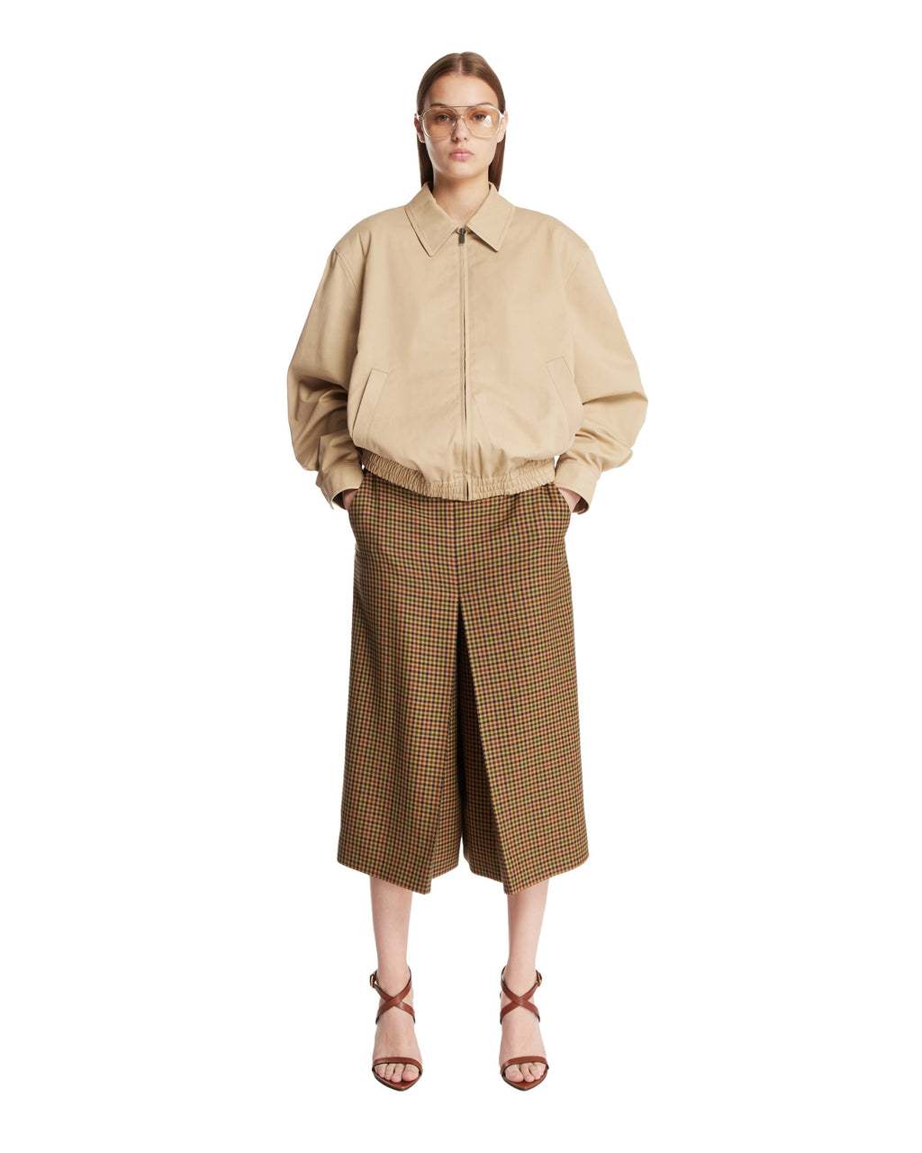 Оригінальна Beige Cotton Short Jacket Saint laurent – детальний вид