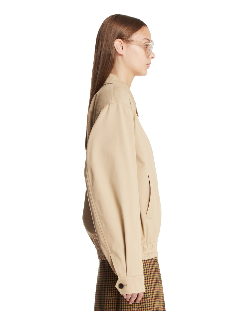Оригінальна Beige Cotton Short Jacket Saint laurent – збільшений вид