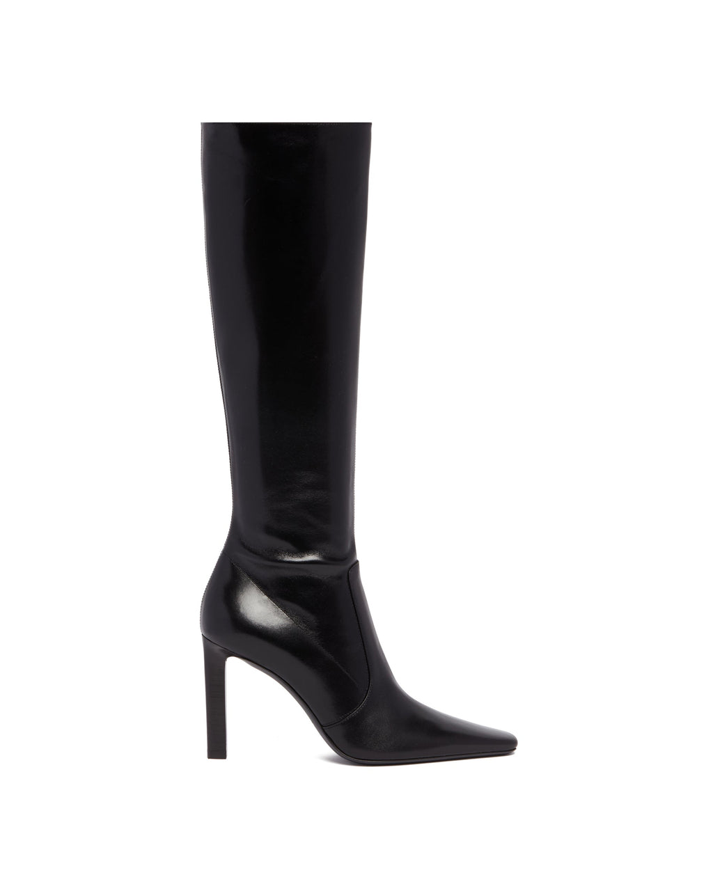 Оригінальна Black Francoise Leather Boots Saint laurent – боковий вид