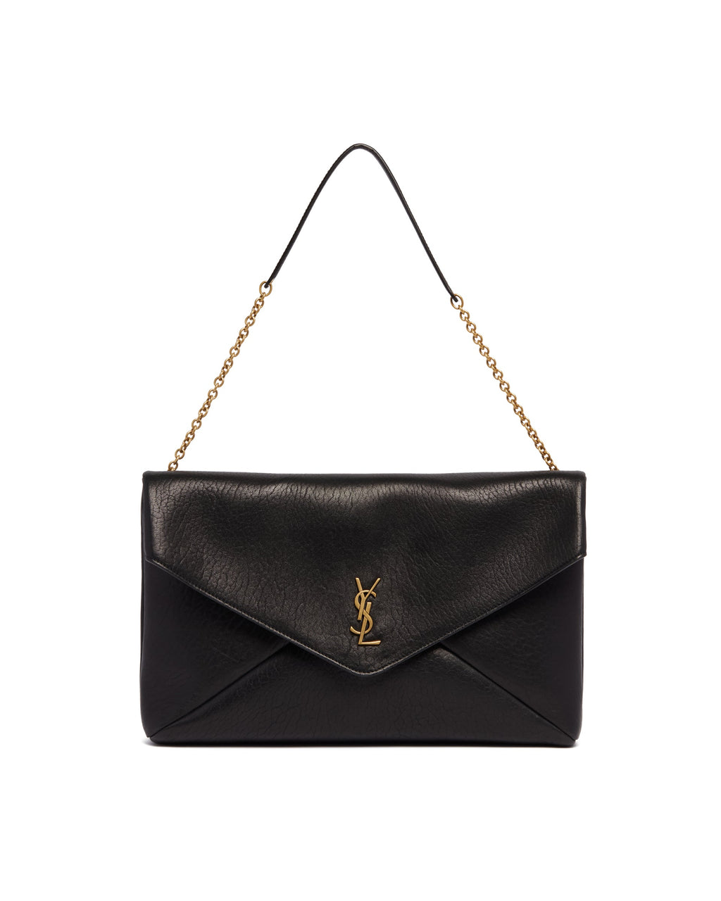Black XXL Cassandre Envelope Clutch Saint laurent – Гарантія оригінальності – вид ззаду