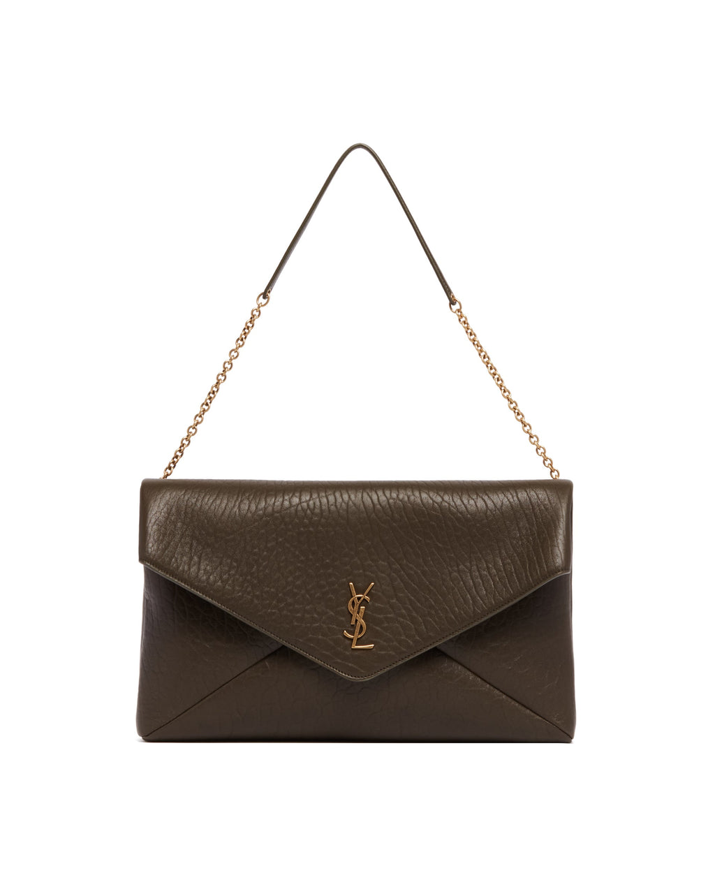 Green Cassandre XXL Envelope Clutch Saint laurent – Гарантія оригінальності – вид ззаду