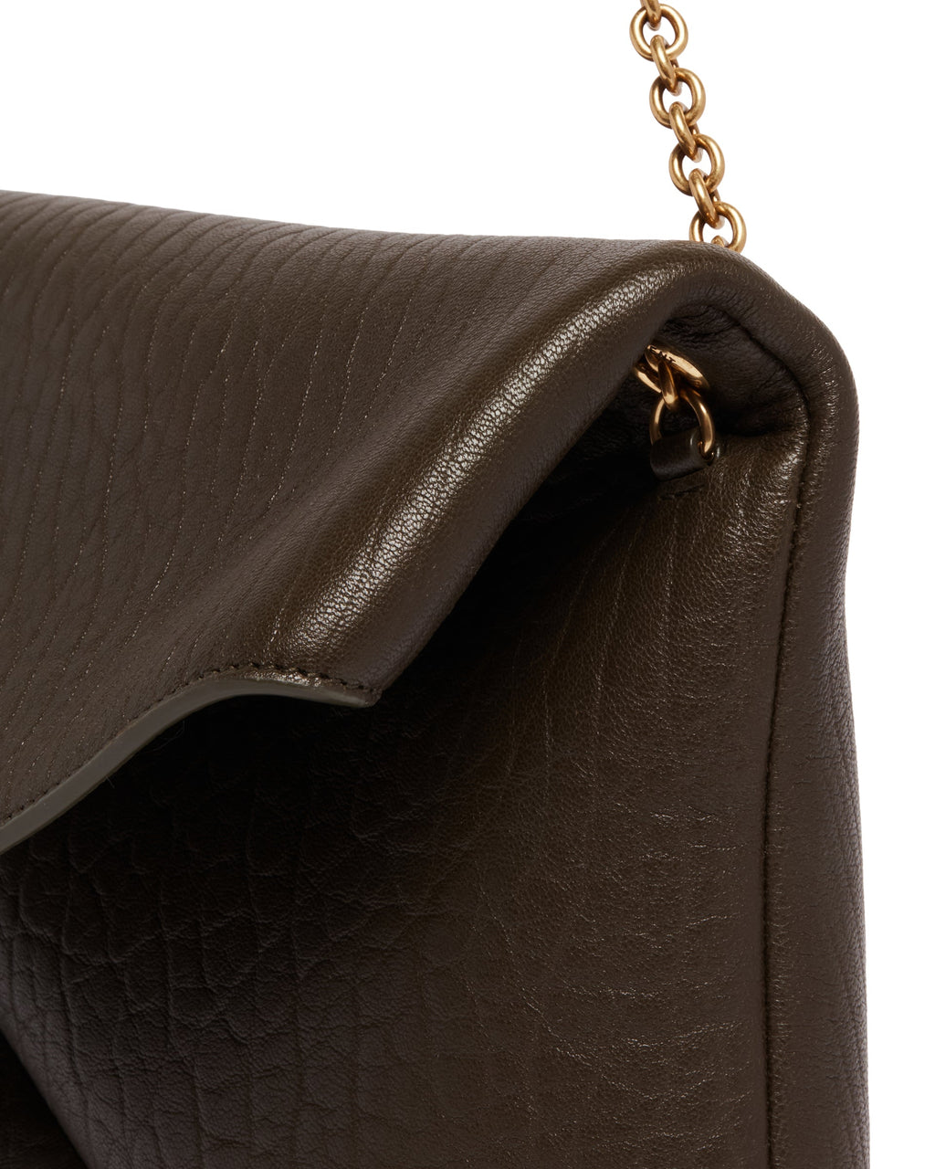 Green Cassandre XXL Envelope Clutch Saint laurent – Гарантія оригінальності – збільшений вид