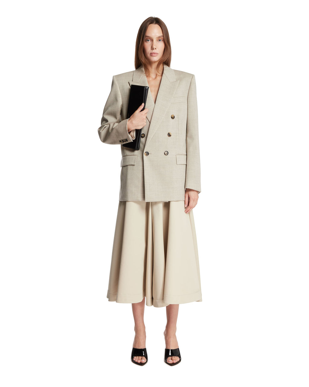 Оригінальна Beige Double-Breasted Blazer Saint laurent – детальний вид