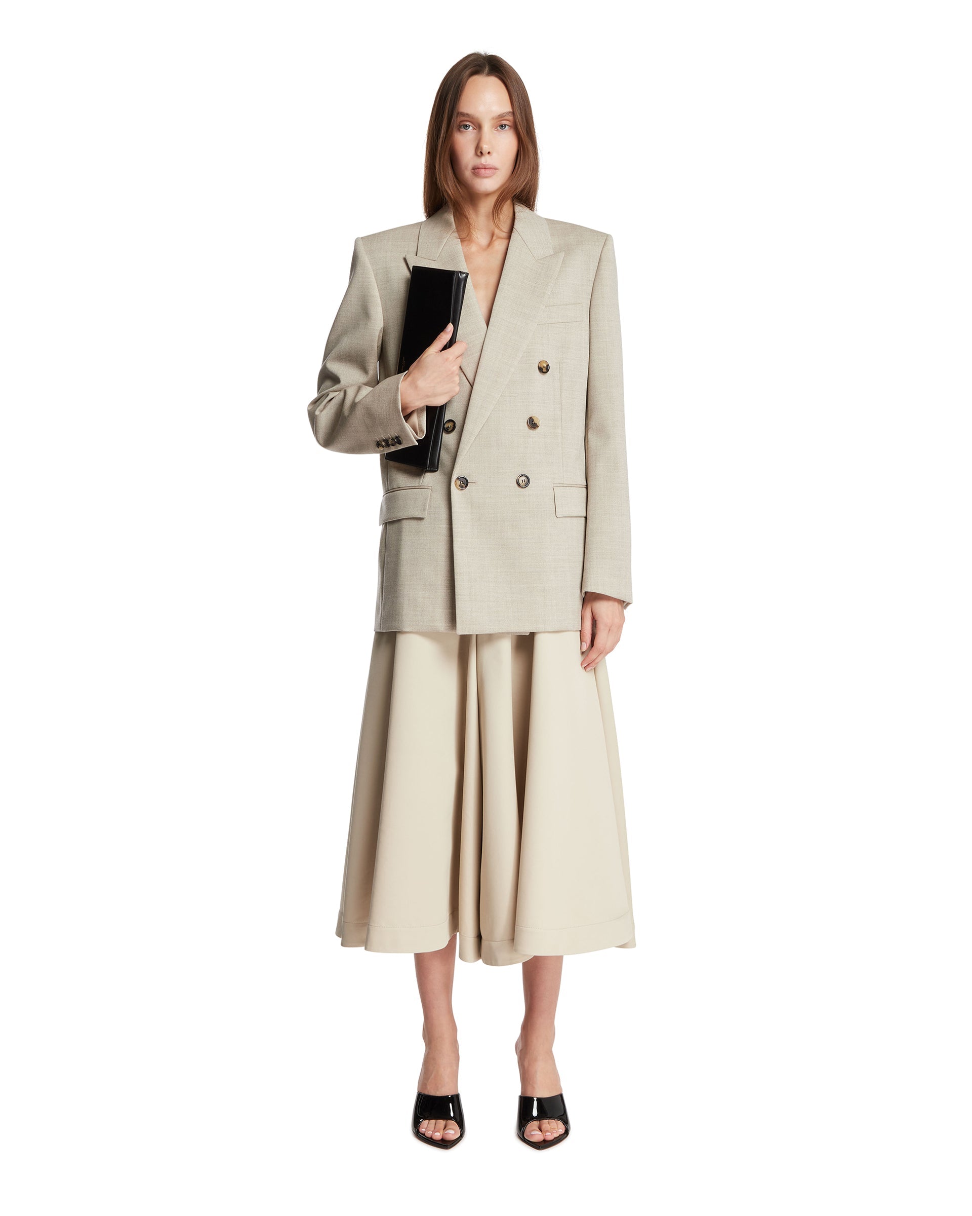 Оригінальна Beige Double-Breasted Blazer Saint laurent – детальний вид