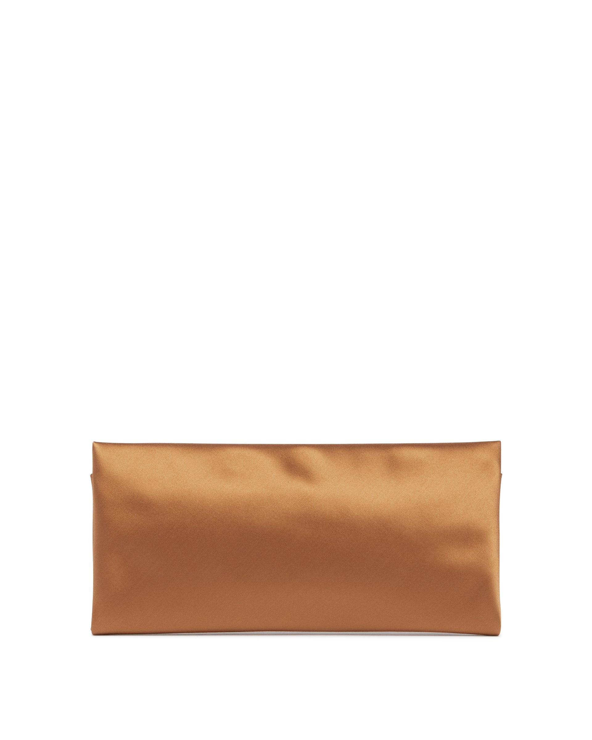 Beige Satin Evening Clutch Saint laurent оригінал – Купити в Україні – боковий вид