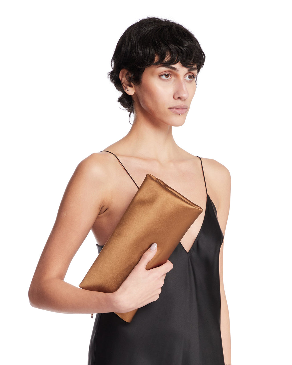 Beige Satin Evening Clutch Saint laurent оригінал – Купити в Україні – детальний вид