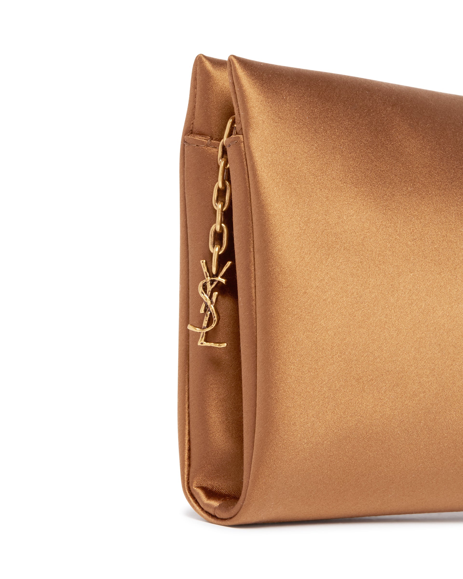 Beige Satin Evening Clutch Saint laurent оригінал – Купити в Україні – збільшений вид