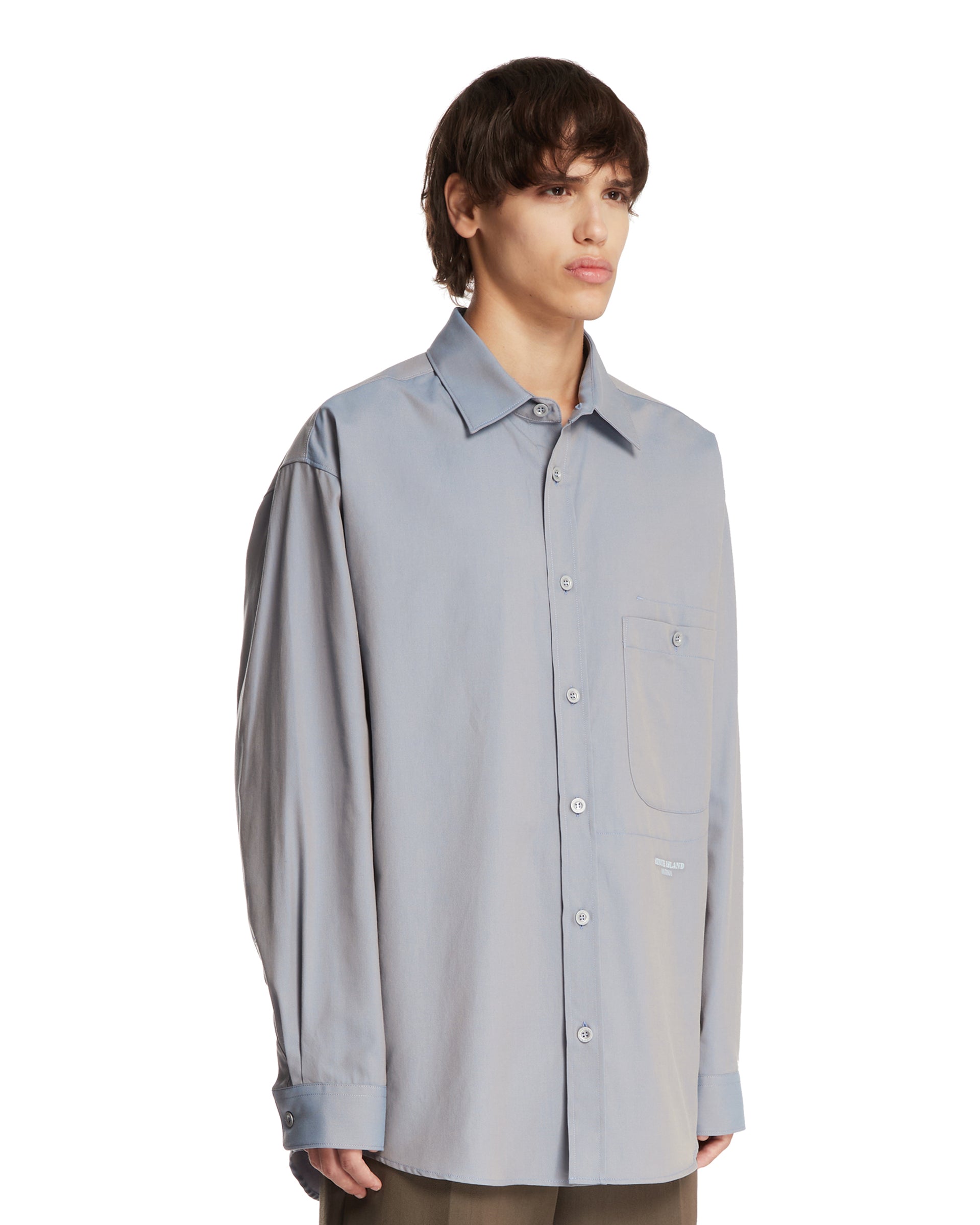 Light Blue Cotton Shirt - STONE ISLAND