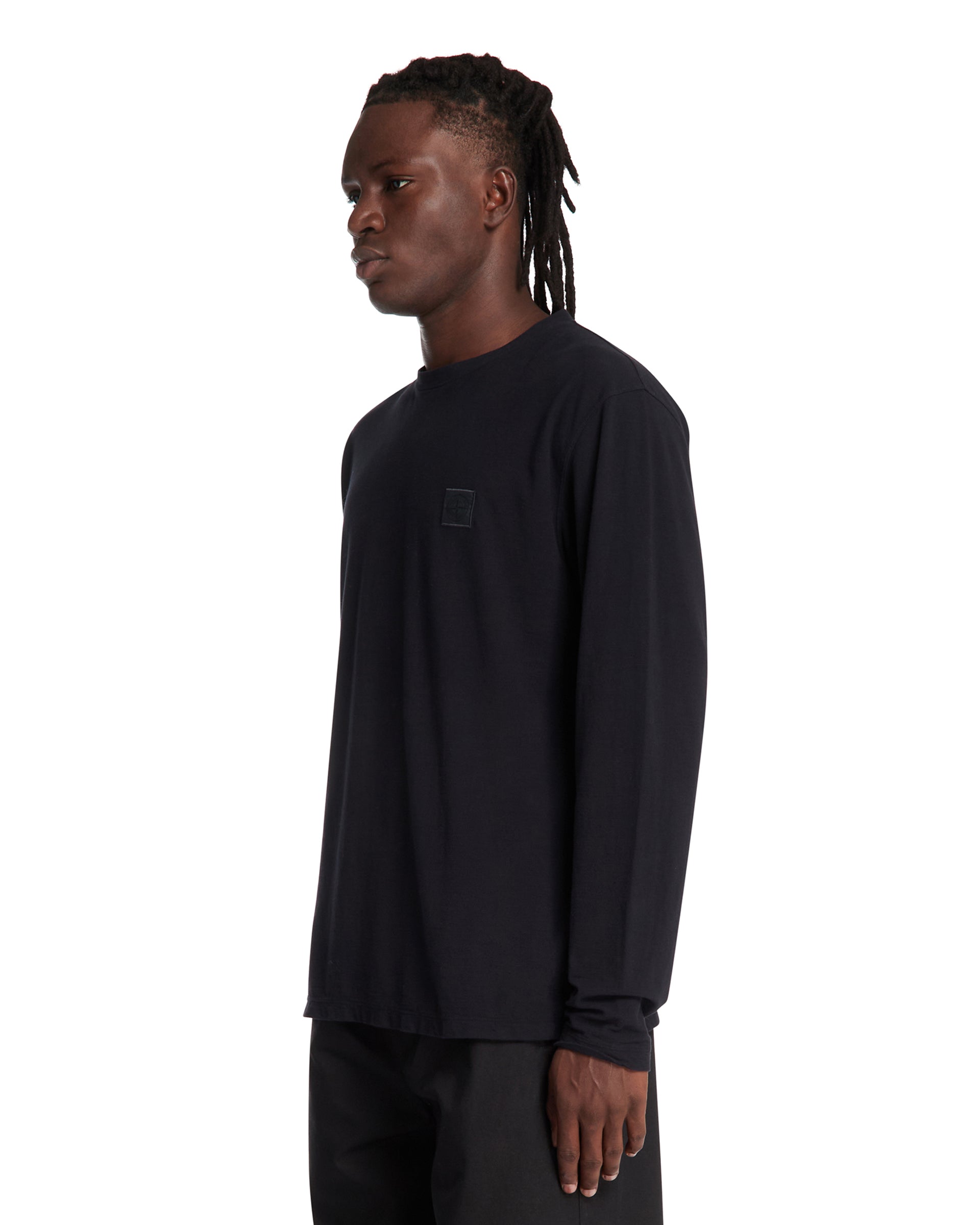 Оригінальна Blue Long Sleeve T-Shirt Stone island – вид ззаду