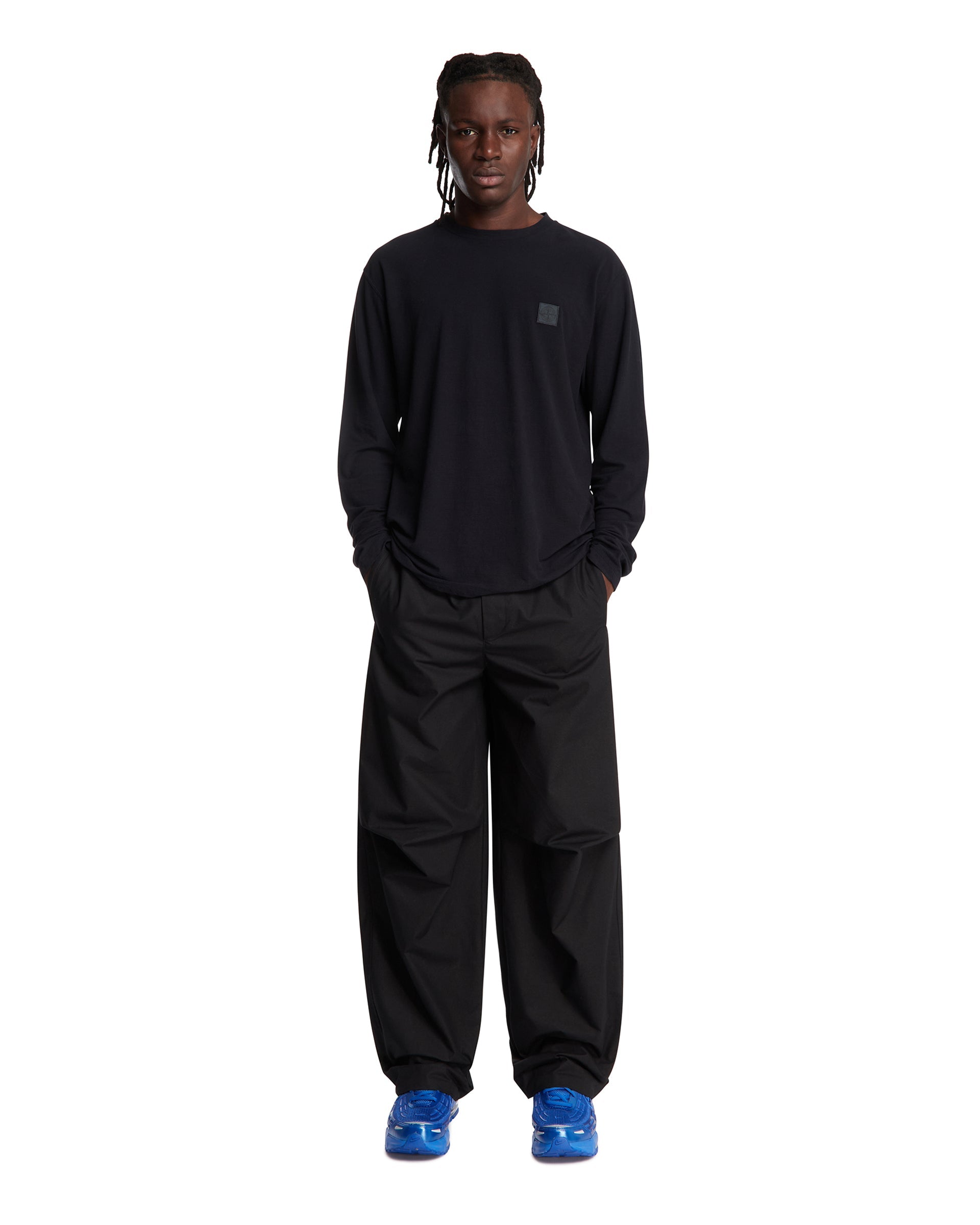 Оригінальна Blue Long Sleeve T-Shirt Stone island – детальний вид