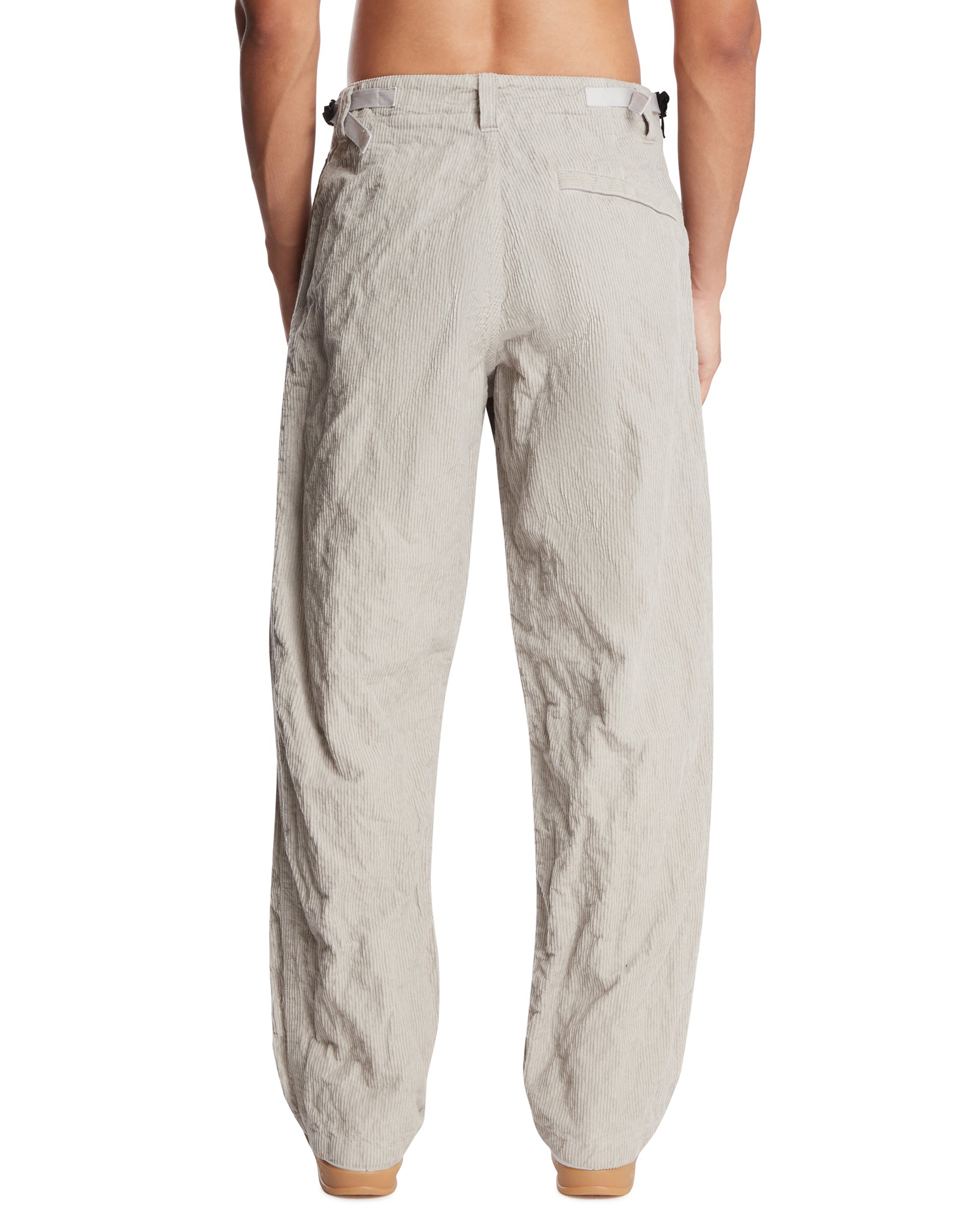 Gray Corduroy Utility Pants - STONE ISLAND