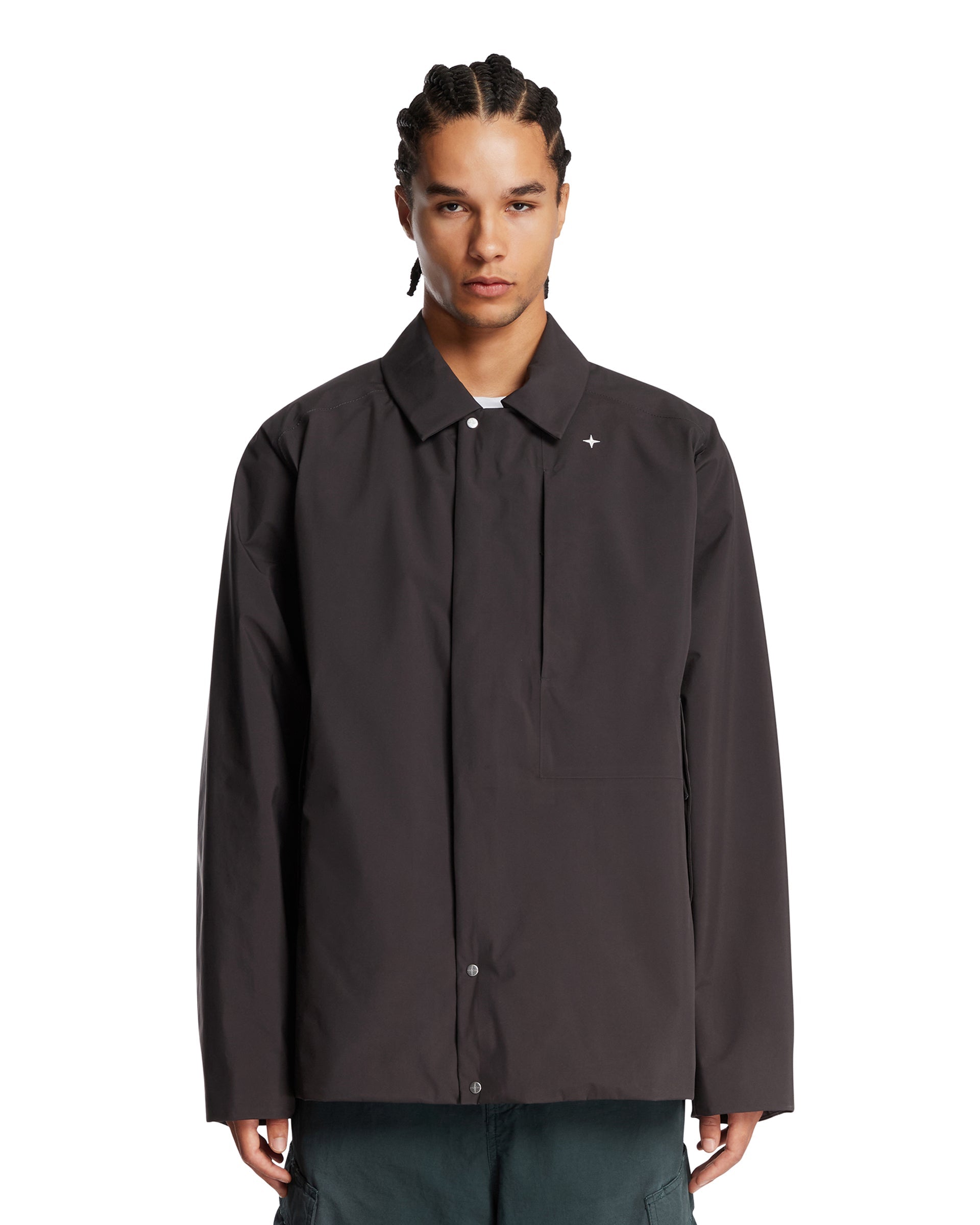 Оригінальна Gray Stellina Overshirt With Padding Stone island – боковий вид