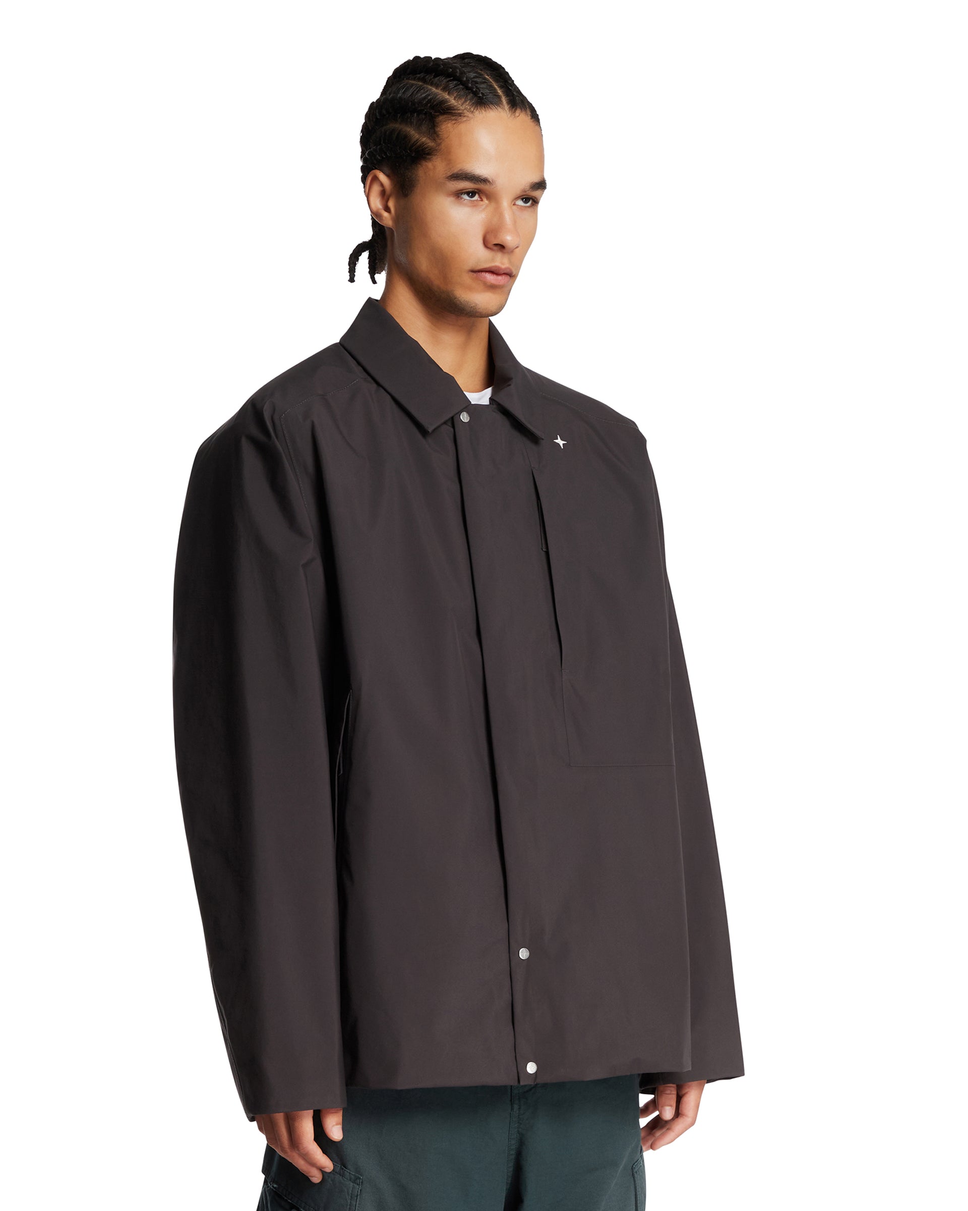 Оригінальна Gray Stellina Overshirt With Padding Stone island – вид ззаду
