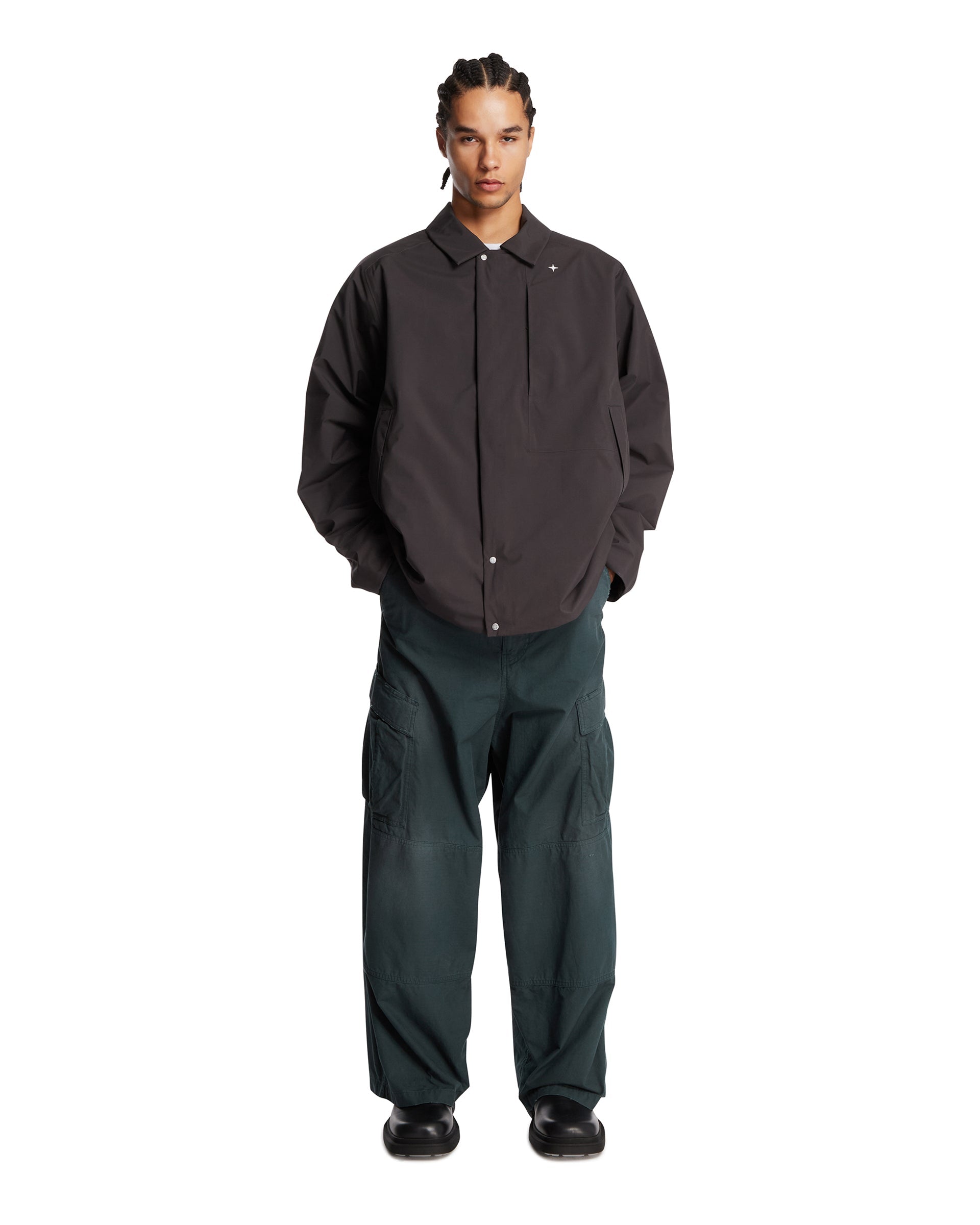 Оригінальна Gray Stellina Overshirt With Padding Stone island – детальний вид