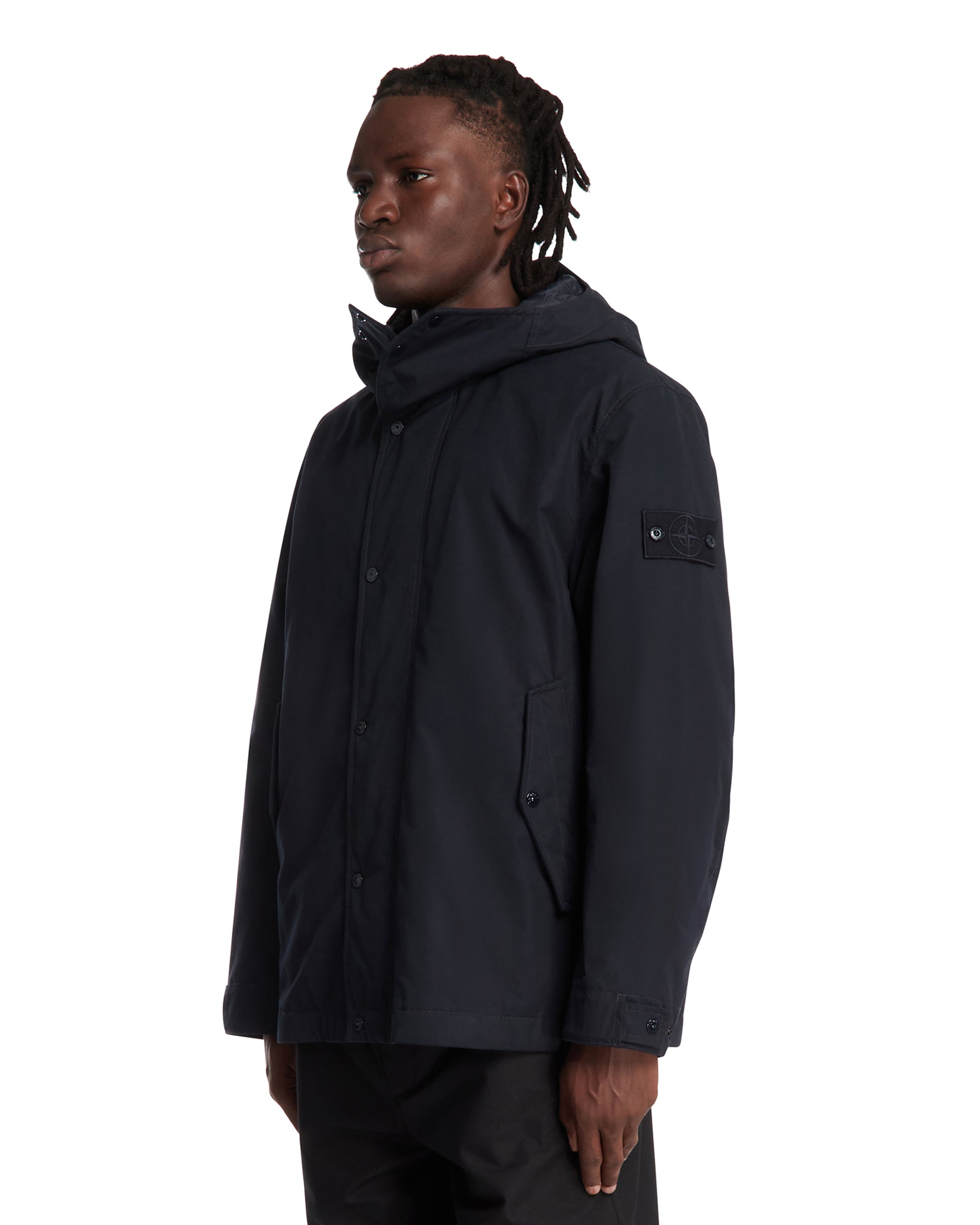 Оригінальна Blue Cotton Hoodie Jacket Stone island – вид ззаду