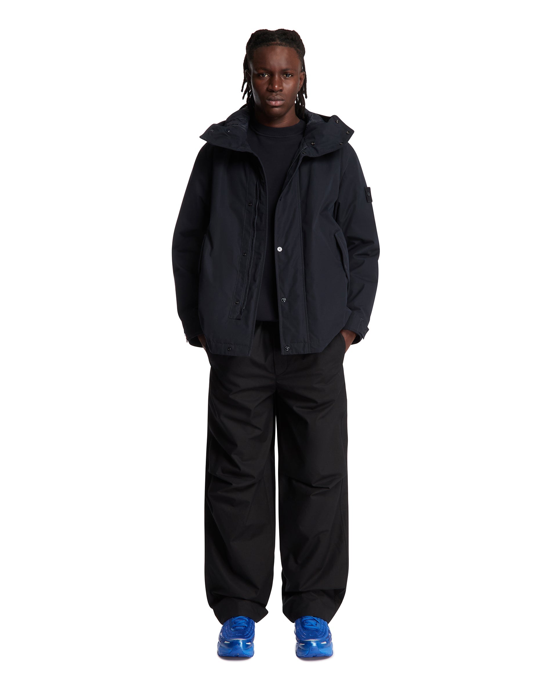 Оригінальна Blue Cotton Hoodie Jacket Stone island – детальний вид