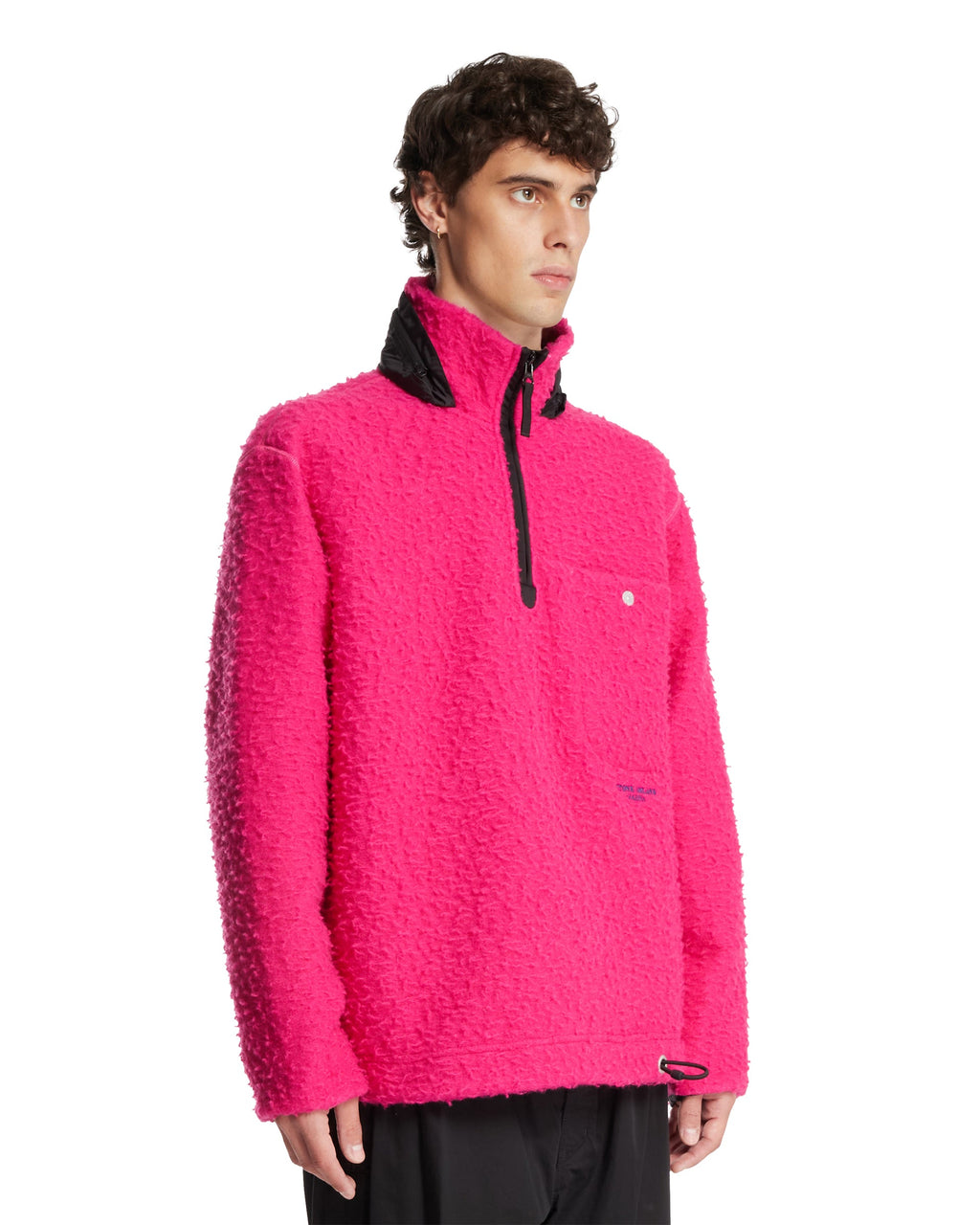 Pink Oversized Zip Hoodie 6100025 Stone island – Гарантія оригінальності – вид ззаду