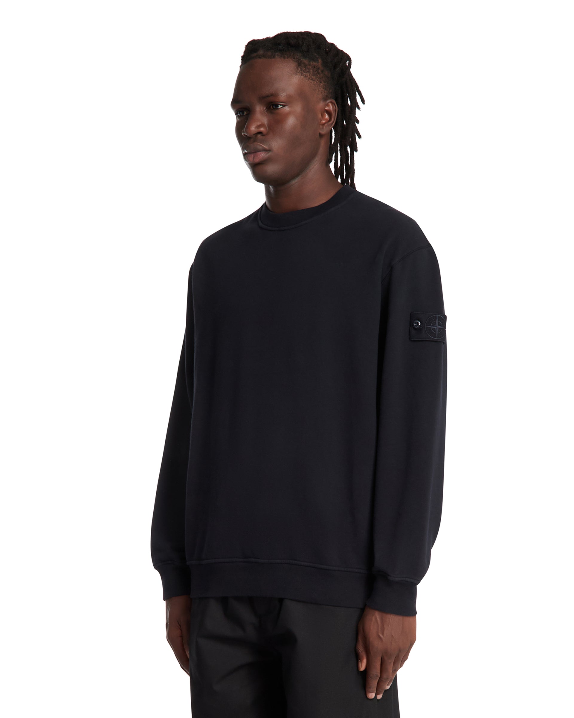 Blue Cotton Sweatshirt Stone island – Гарантія оригінальності – вид ззаду