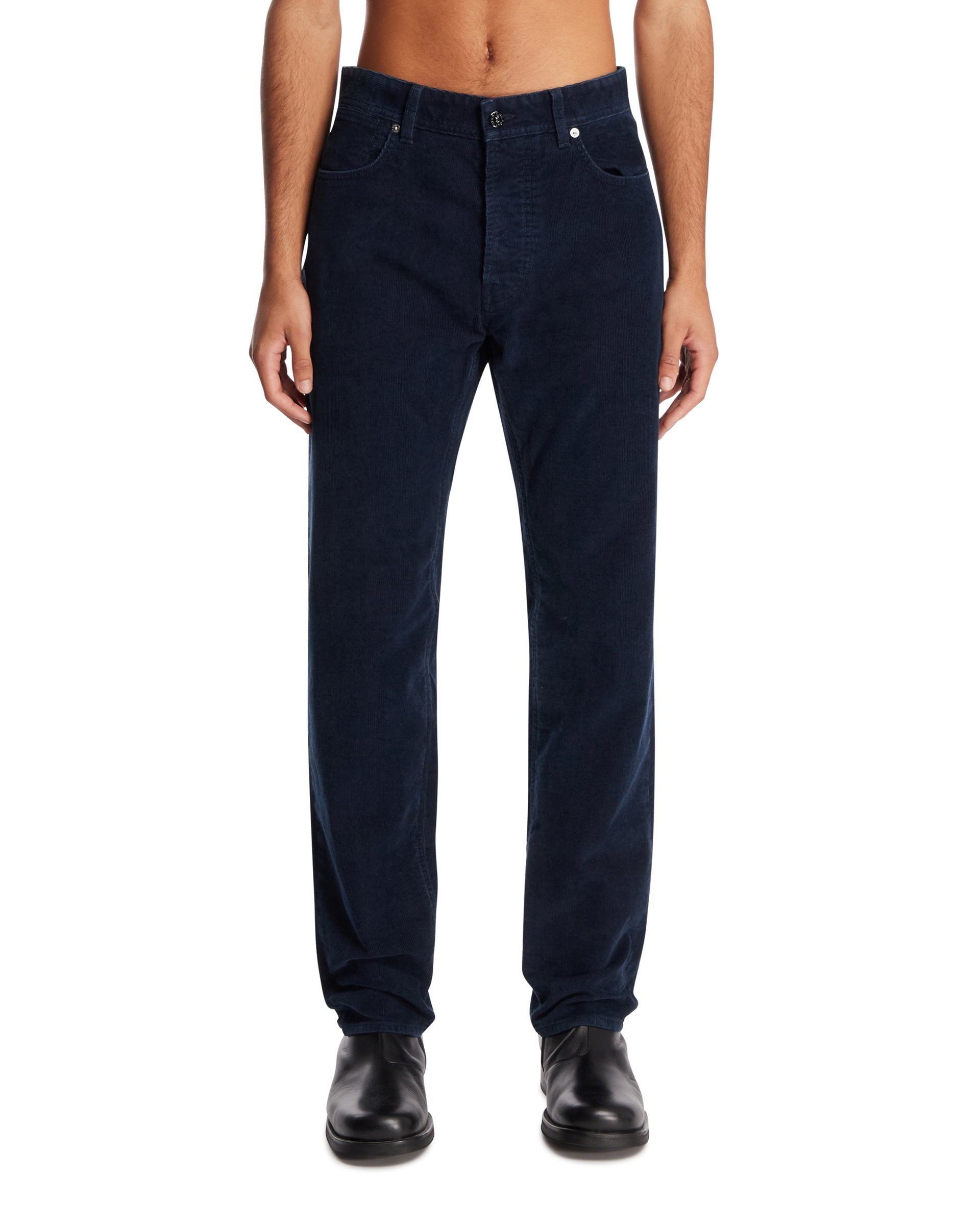 Оригінальна Blue Corduroy Cotton Jeans Stone island – боковий вид