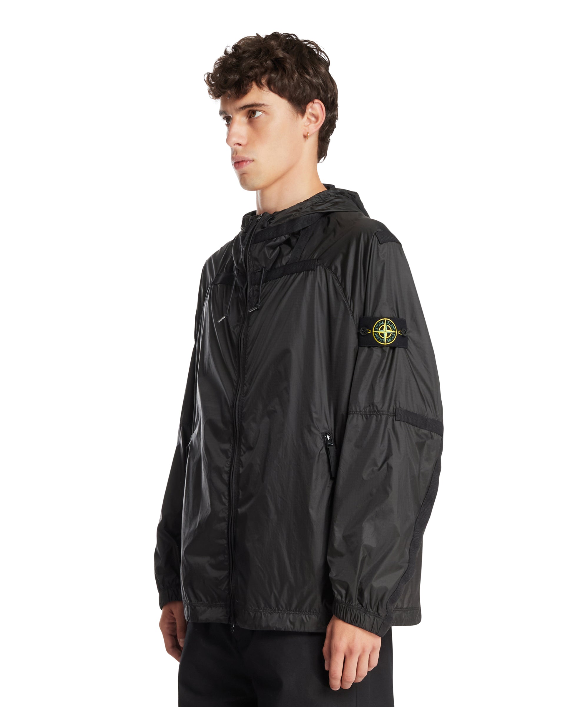 Gray Windbreaker Jacket Stone island оригінал – Купити в Україні – вид ззаду