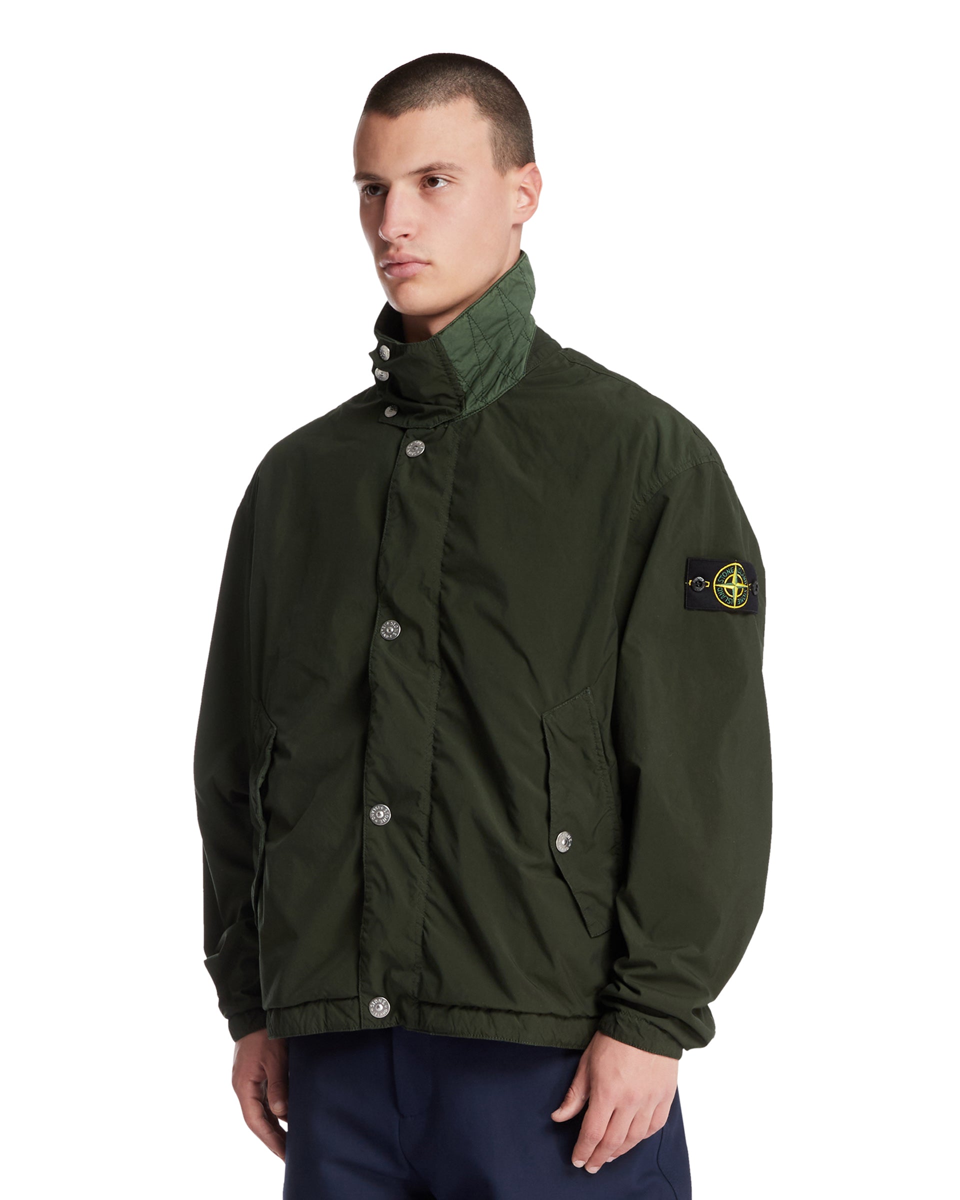 Green Coach Jacket Stone island оригінал – Купити в Україні – вид ззаду