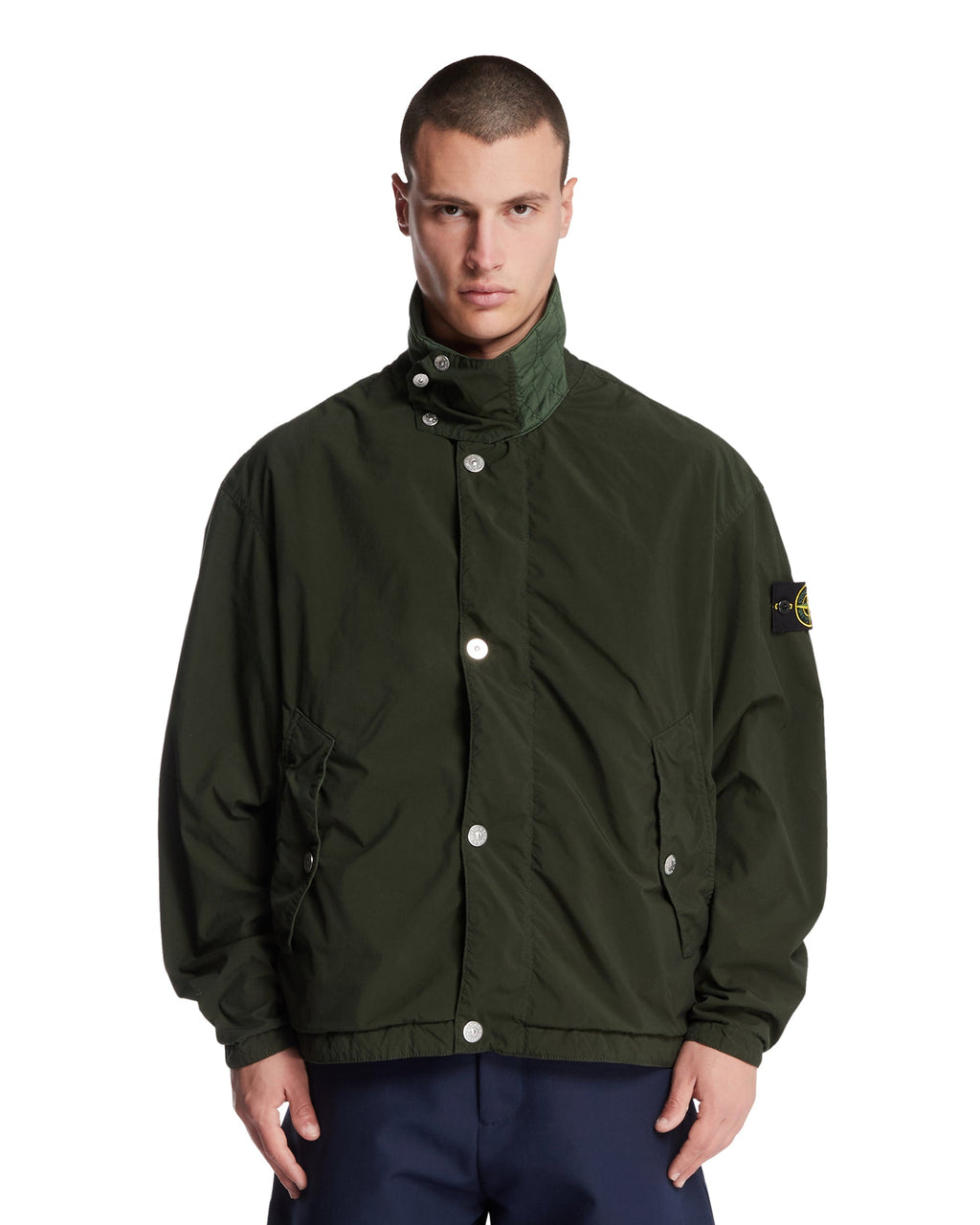 Green Coach Jacket Stone island оригінал – Купити в Україні – боковий вид