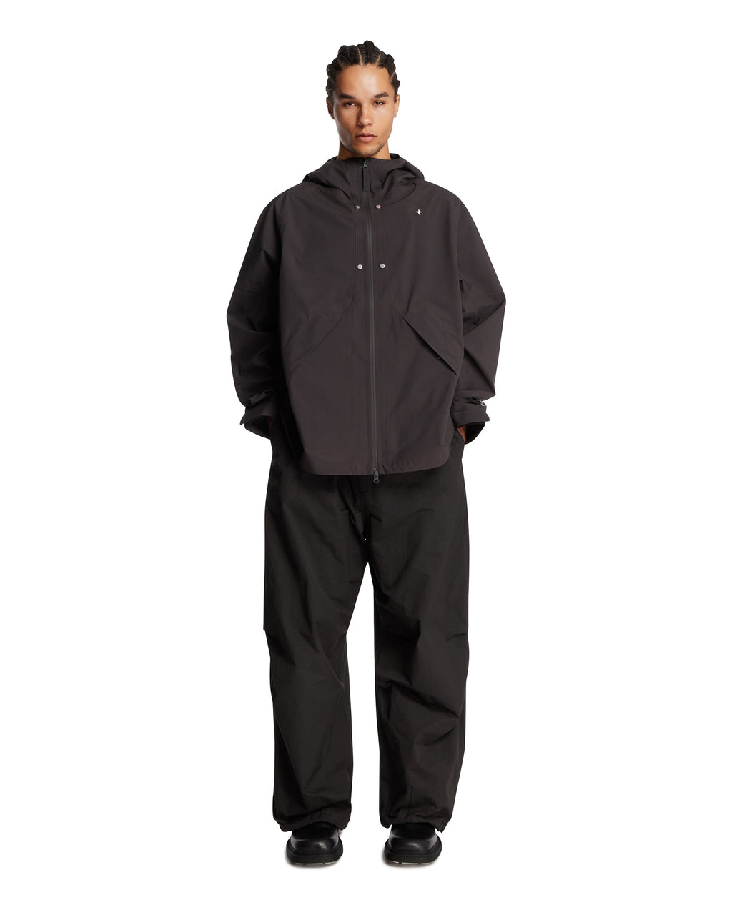 Gray Stellina Hooded Jacket With Zip Stone island оригінал – Купити в Україні – детальний вид