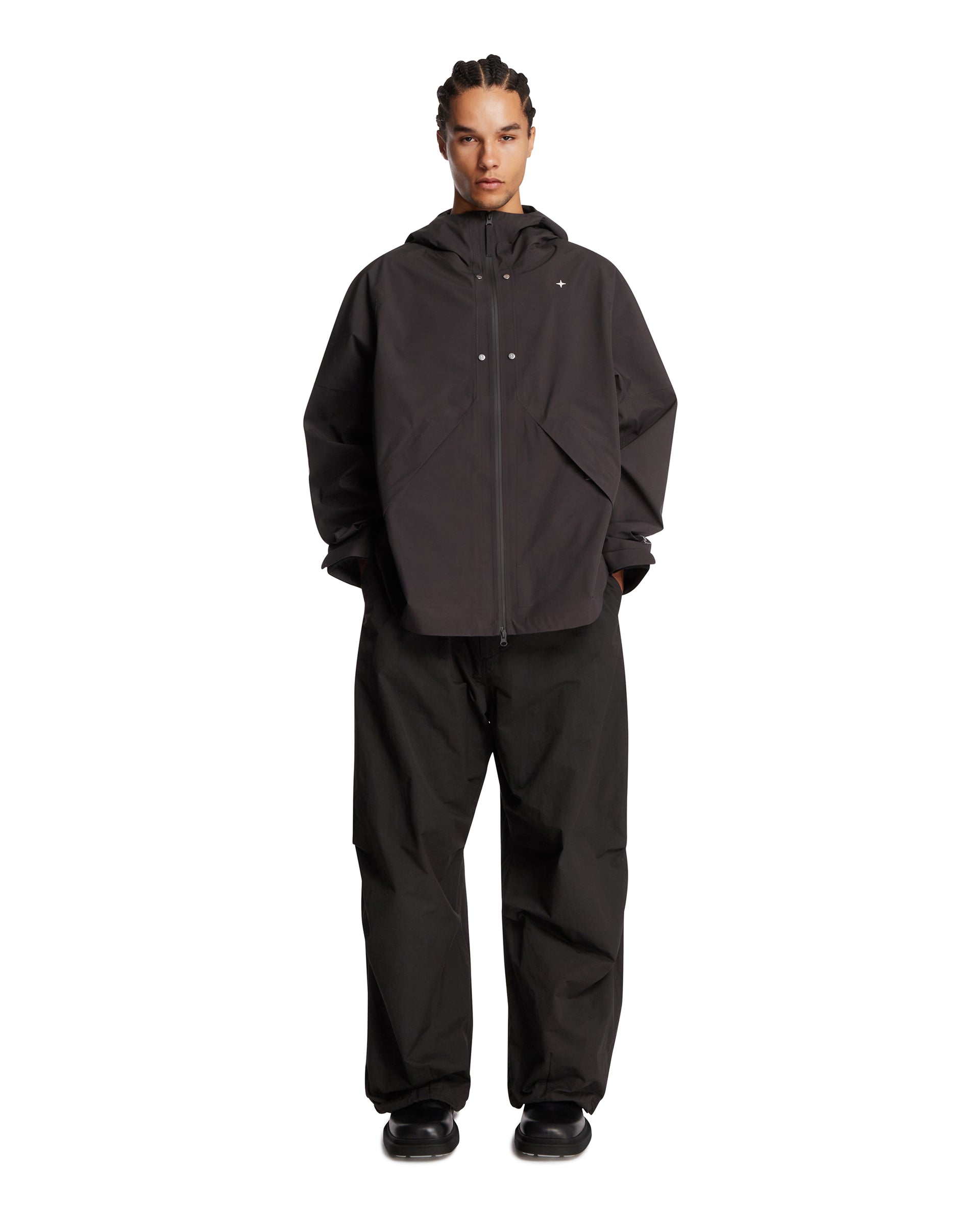 Gray Stellina Hooded Jacket With Zip Stone island оригінал – Купити в Україні – детальний вид