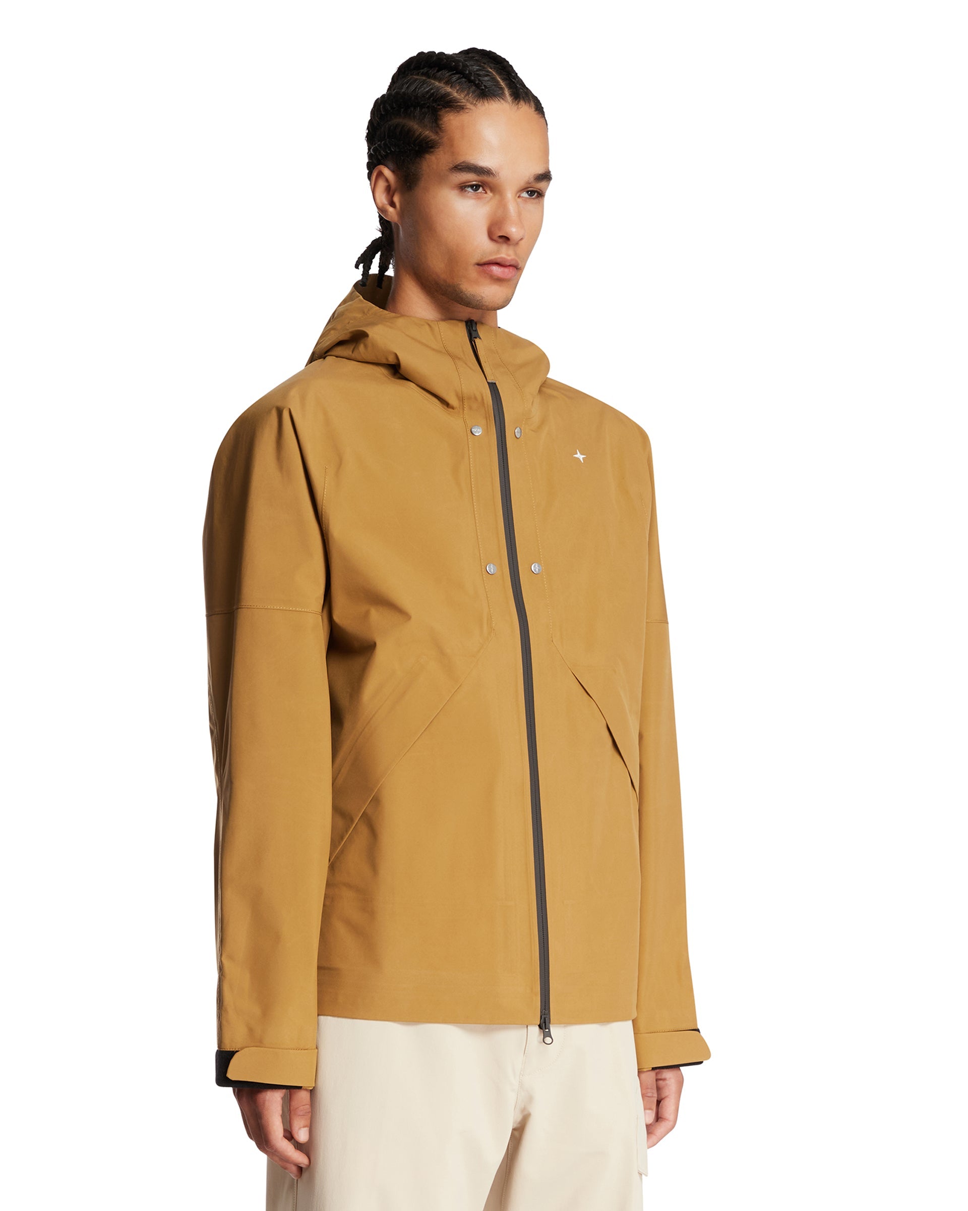 Оригінальна Beige Stellina Hooded Jacket With Zip Stone island – вид ззаду