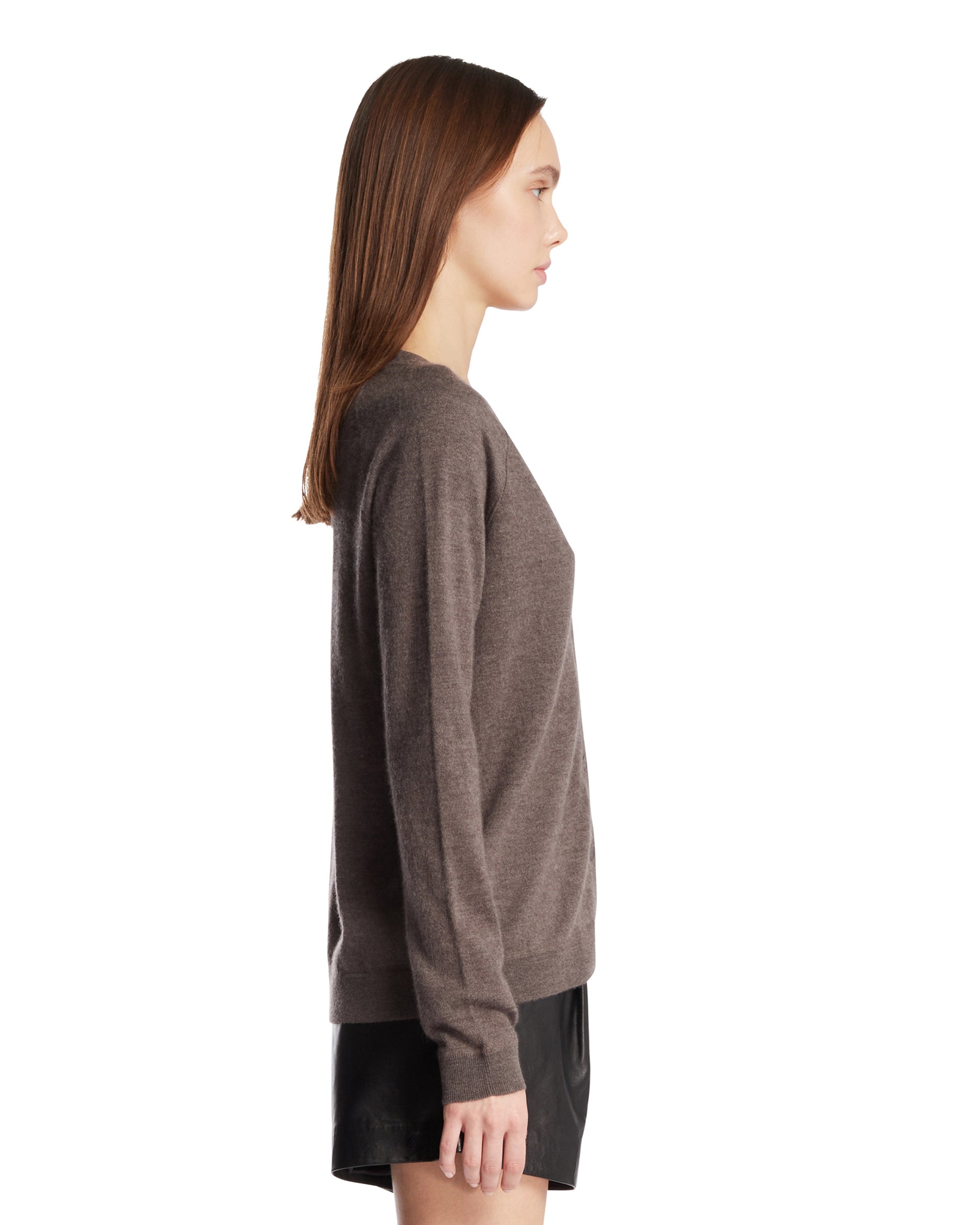 Brown Liberty Cardigan The row оригінал – Купити в Україні – вид ззаду