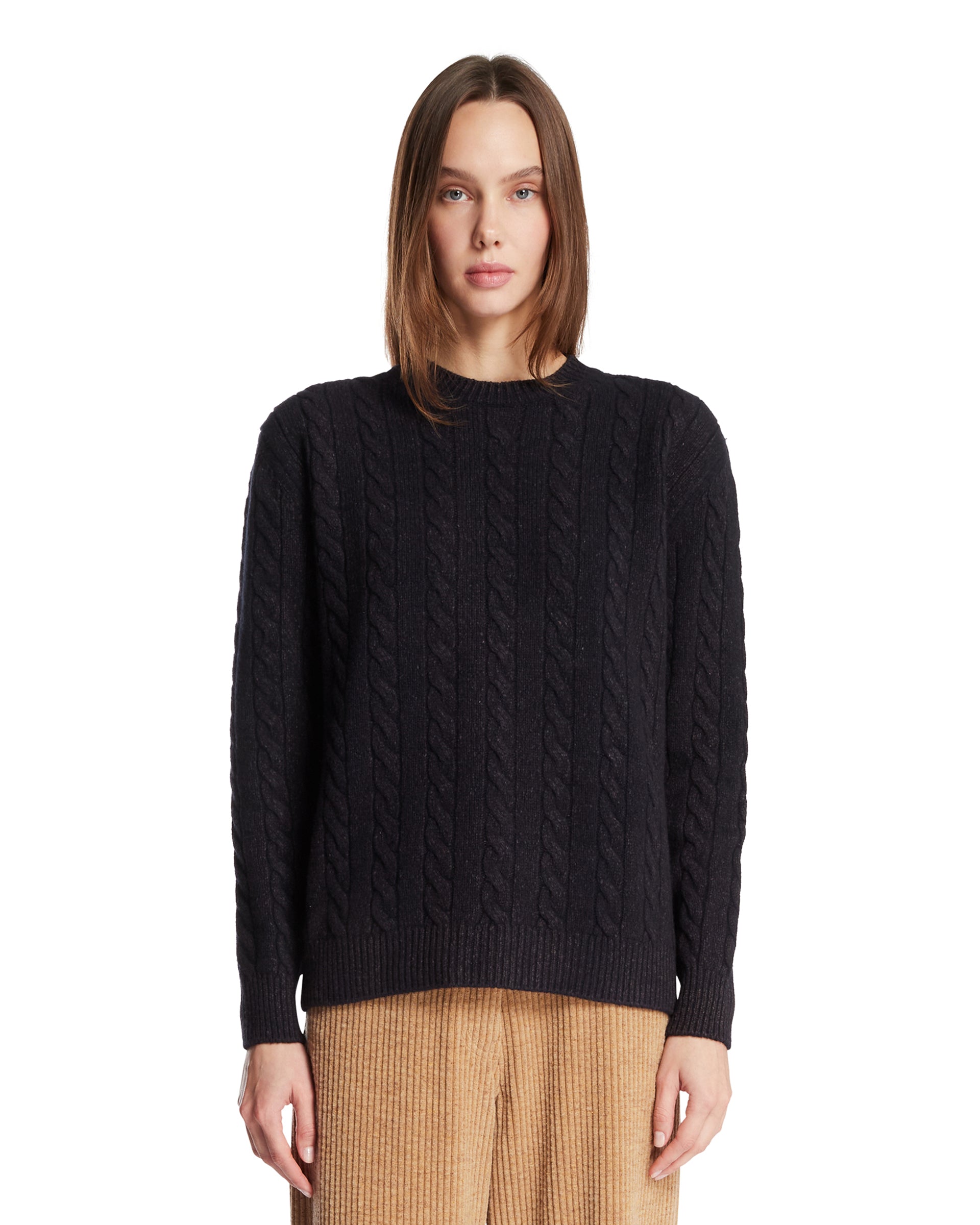 Blue Cable-Knit Sweater The row оригінал – Купити в Україні – боковий вид