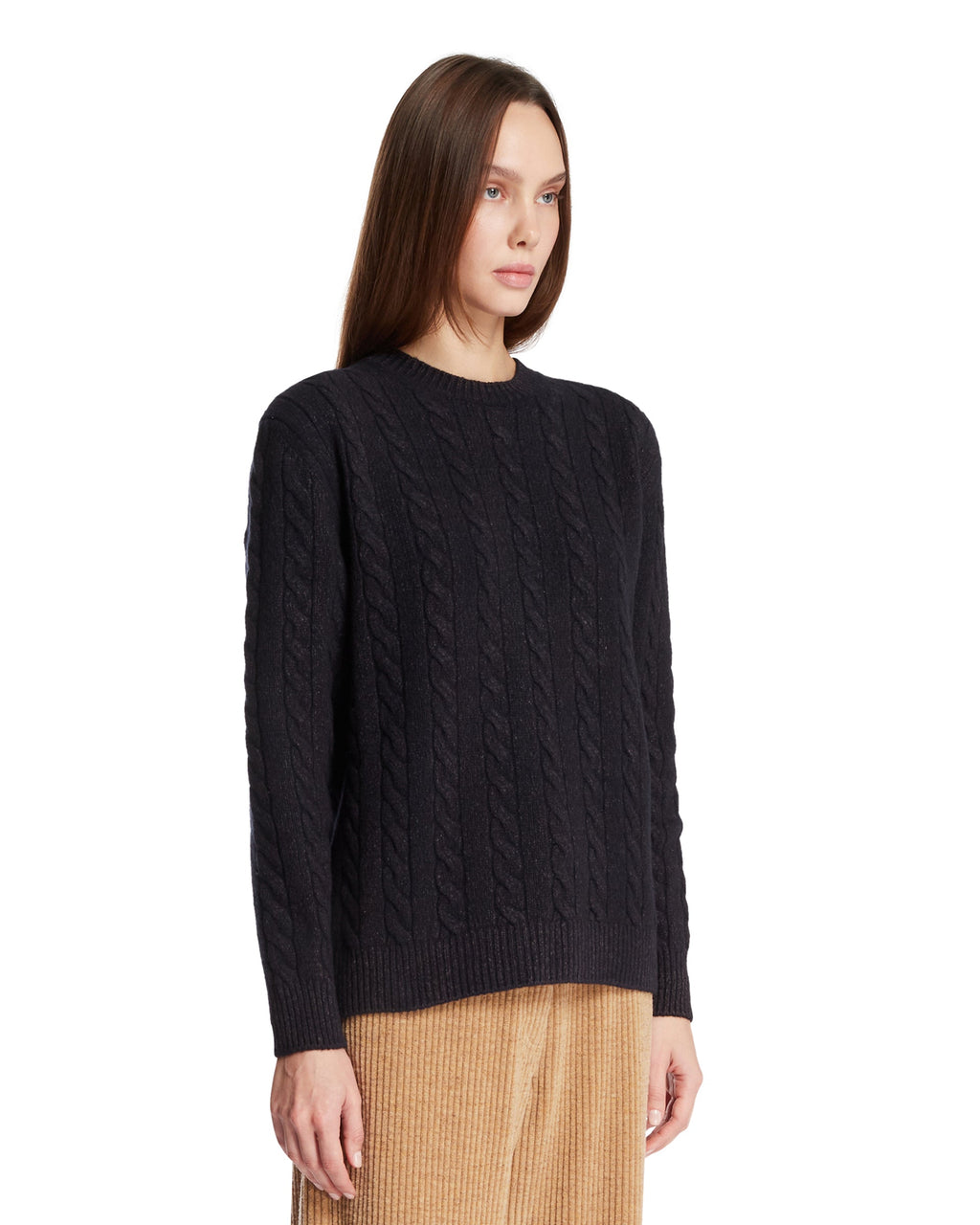 Blue Cable-Knit Sweater The row оригінал – Купити в Україні – вид ззаду