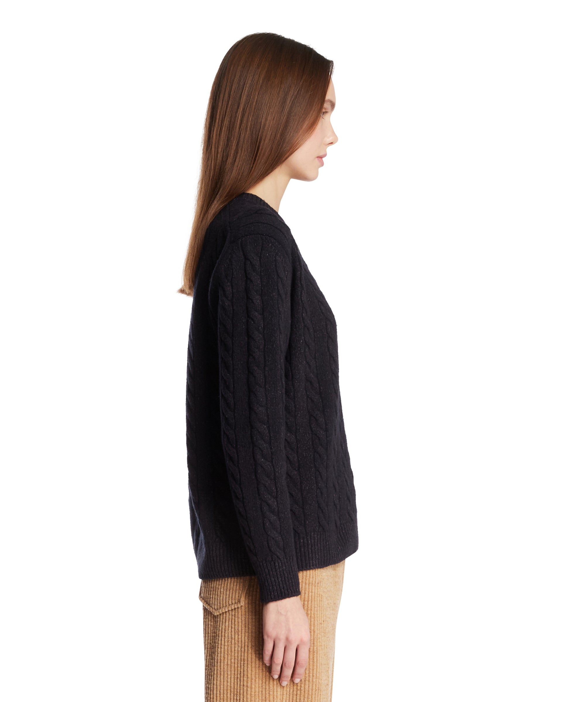 Blue Cable-Knit Sweater The row оригінал – Купити в Україні – збільшений вид