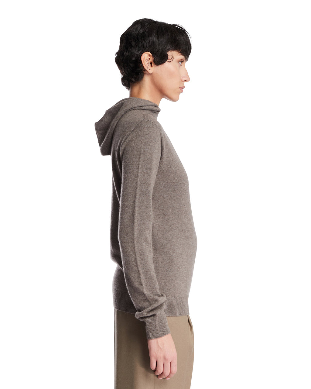 Beige Cashmere Hooded Sweater The row – Гарантія оригінальності – збільшений вид