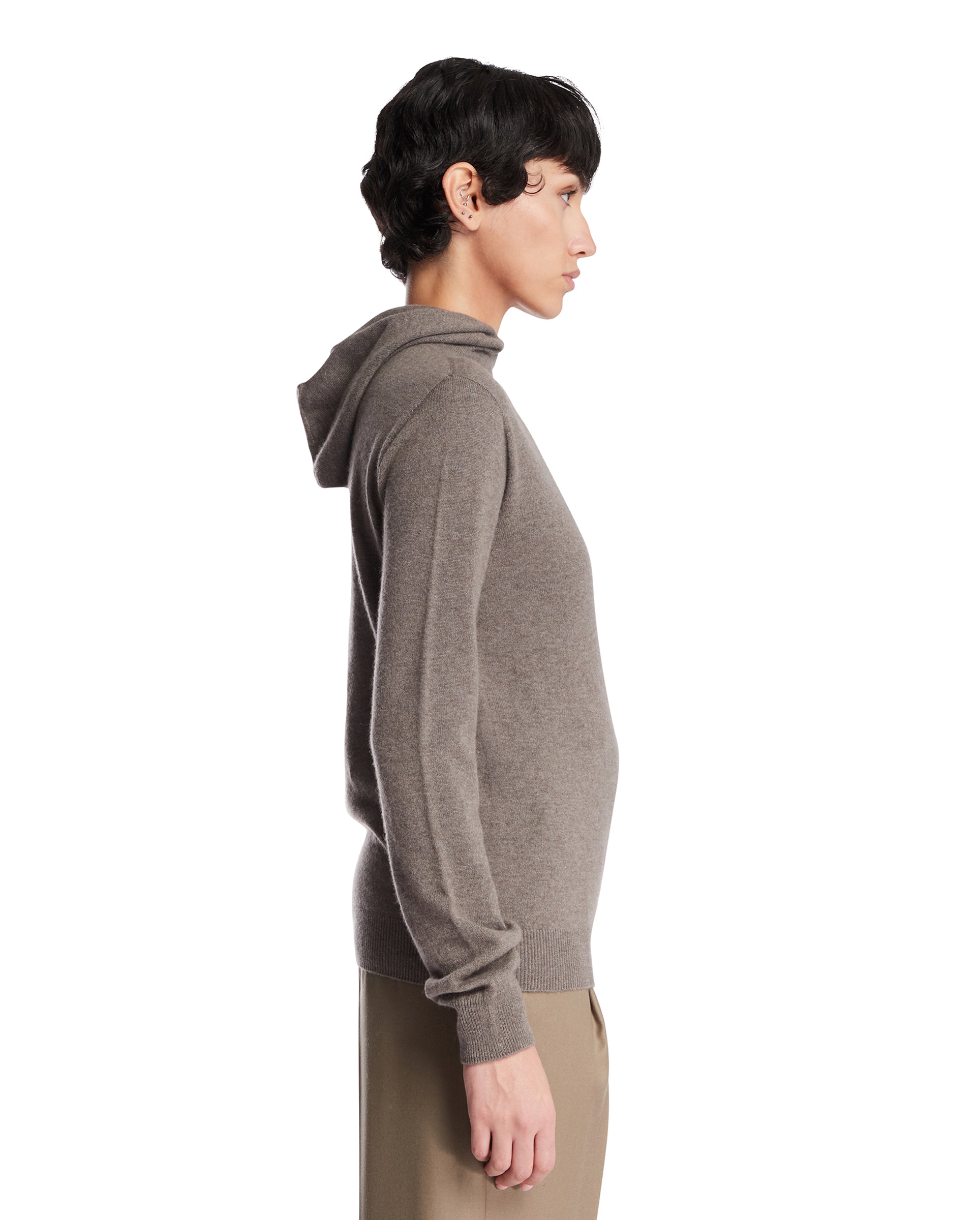 Beige Cashmere Hooded Sweater The row – Гарантія оригінальності – збільшений вид