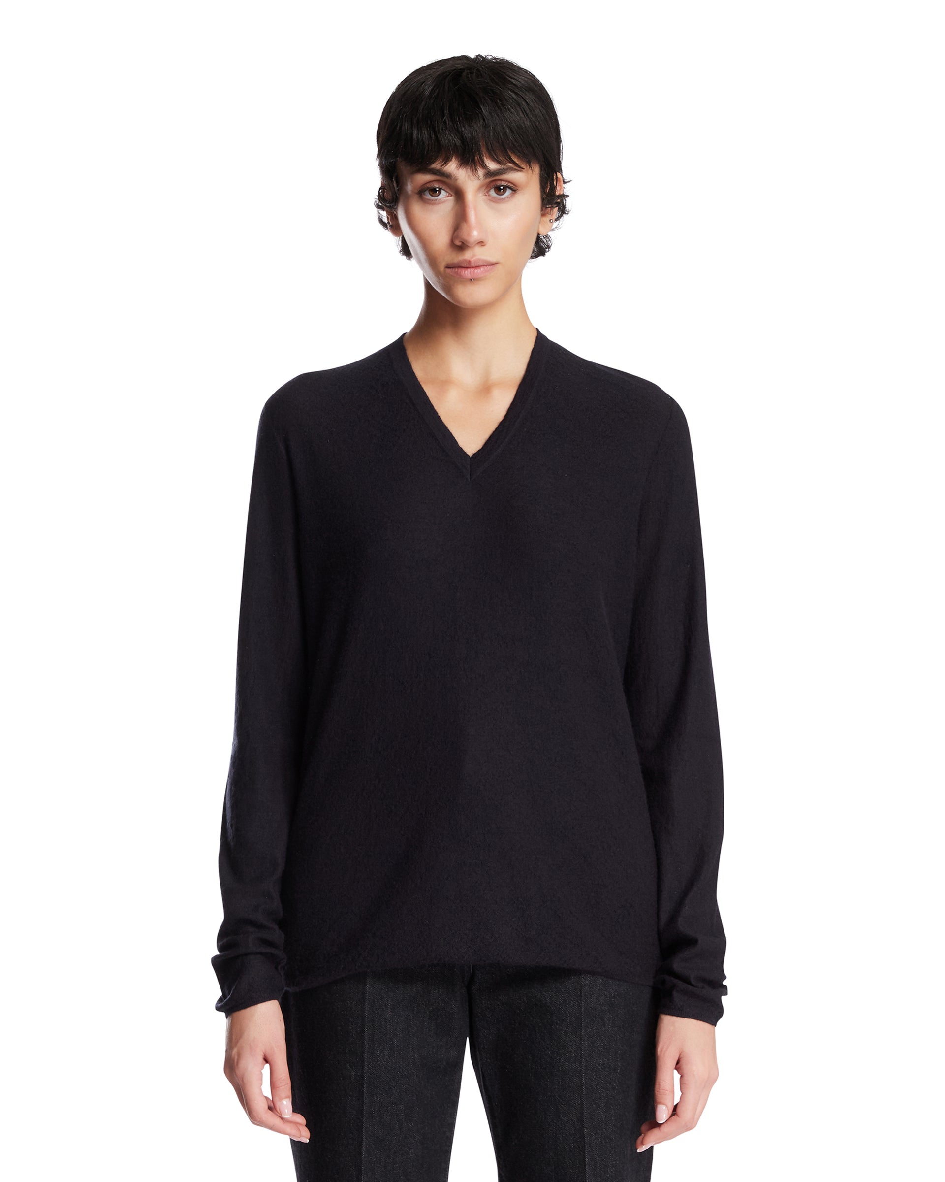 Blue Cashmere Sweater The row оригінал – Купити в Україні – боковий вид