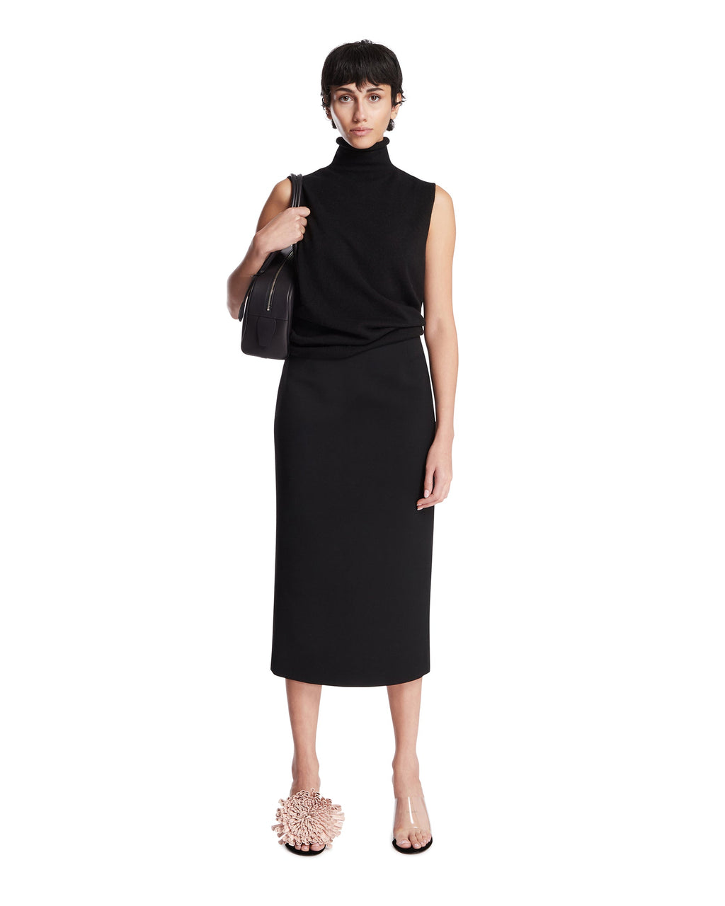 Оригінальна Black Sleeveless Cashmere Turtleneck The row – детальний вид