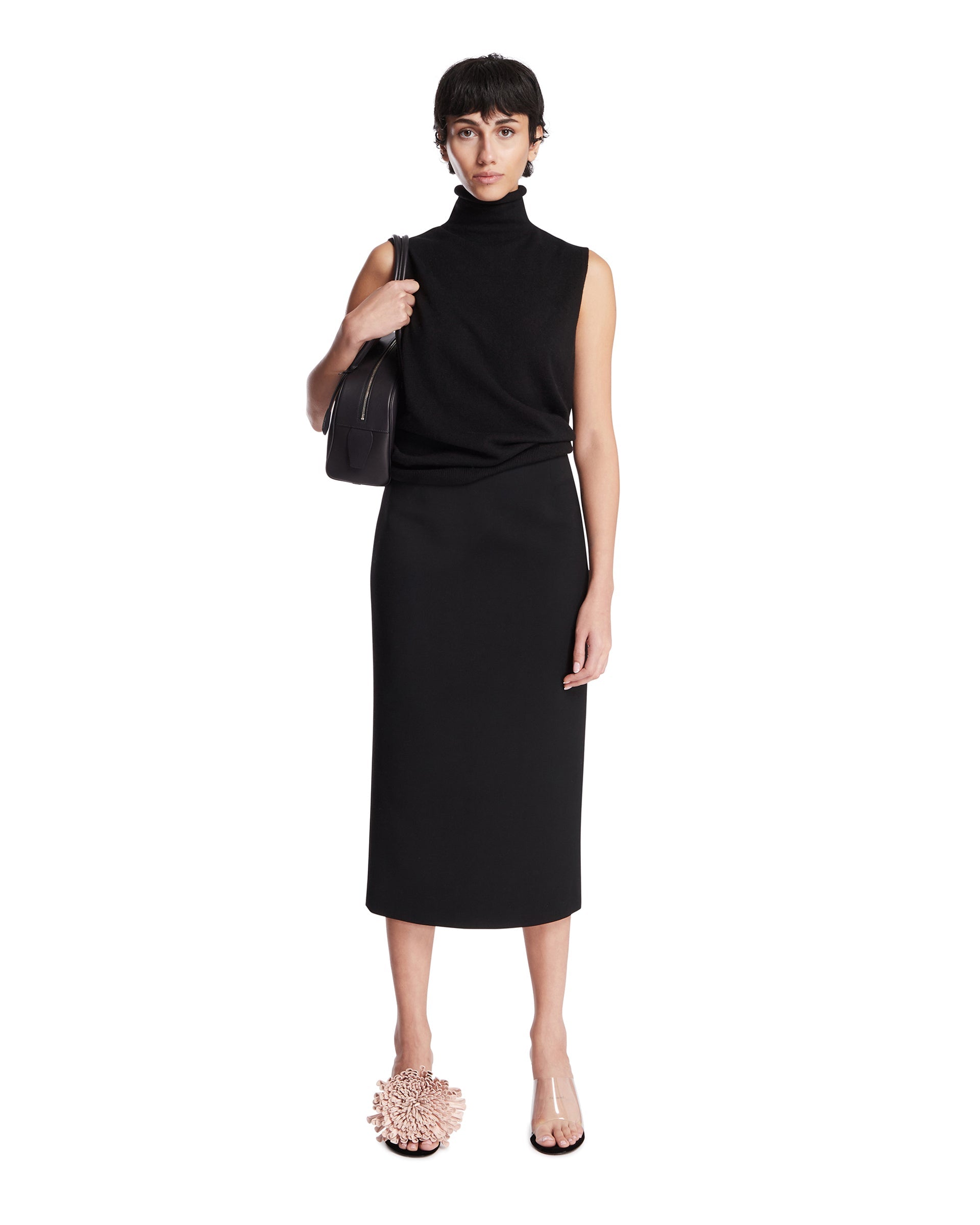 Оригінальна Black Sleeveless Cashmere Turtleneck The row – детальний вид