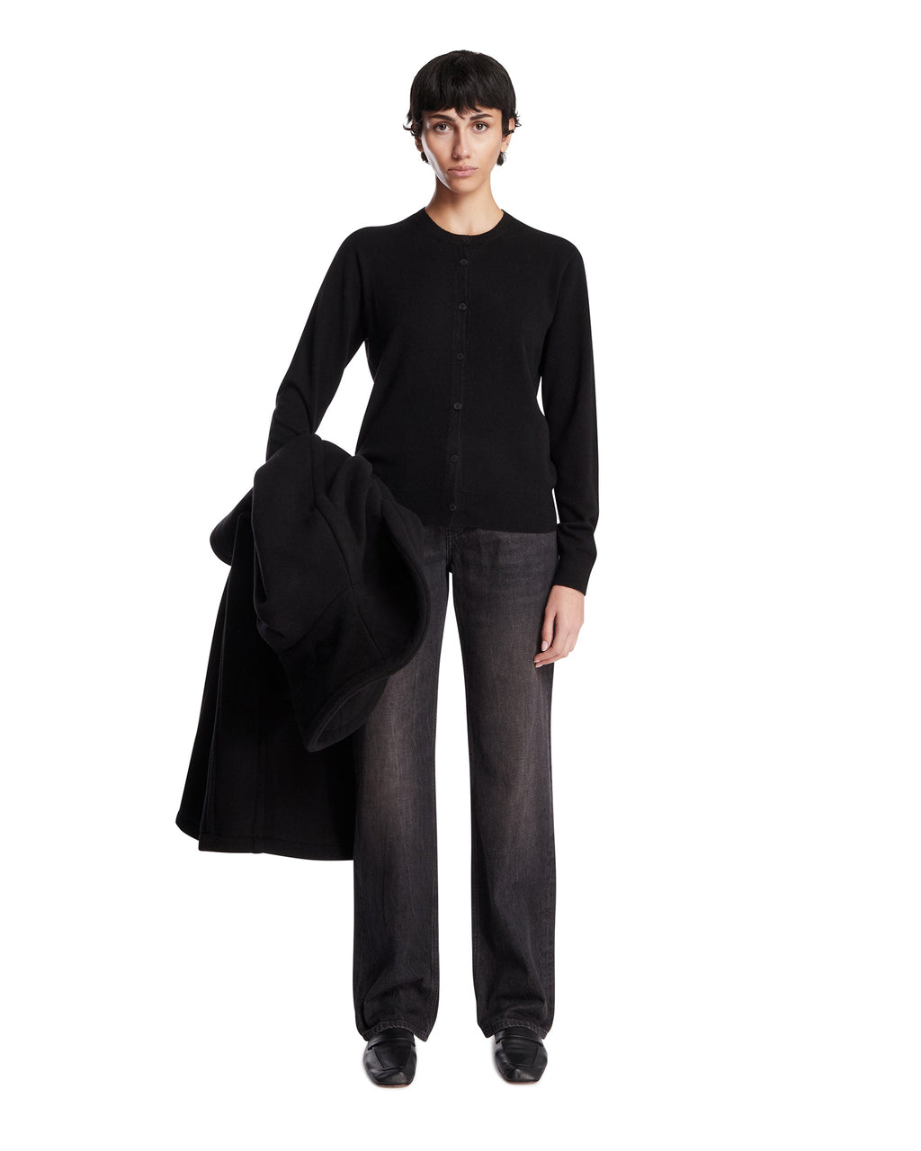 Black Cashmere Cardigan The row – Гарантія оригінальності – детальний вид