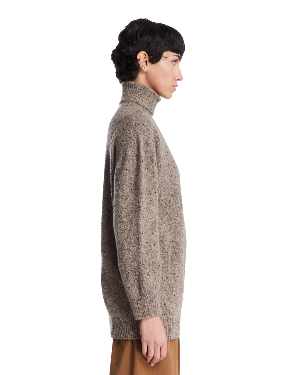 Beige Mirai Cashmere Turtleneck Sweater The row – Гарантія оригінальності – збільшений вид